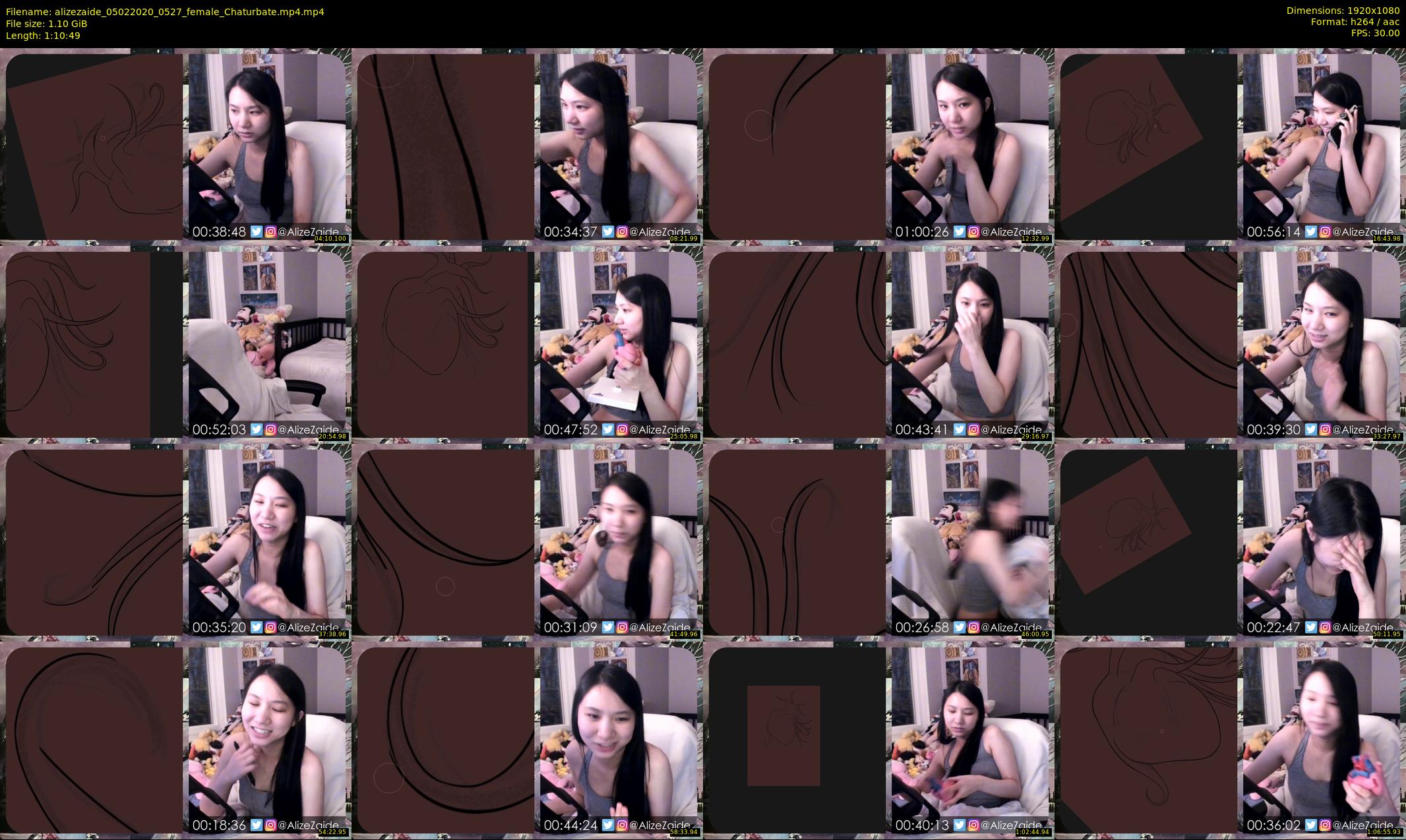 alizezaide — 71 minute Chaturbate female cam show recording, 1080p, Feb 5, 2020