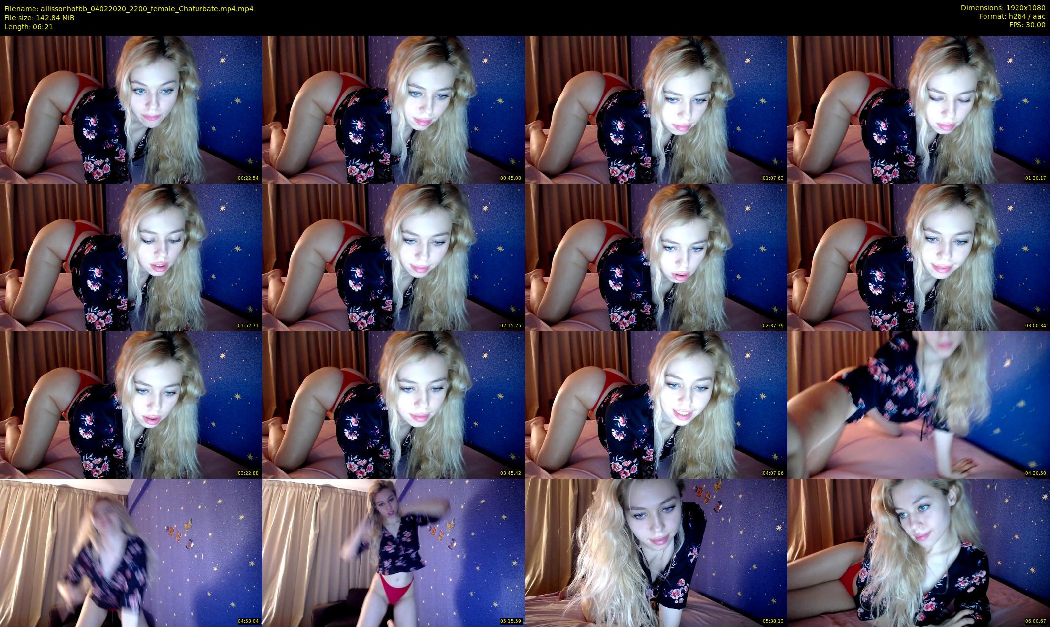 allissonhotbb — 7 minute Chaturbate female cam show recording, 1080p, Feb 4, 2020