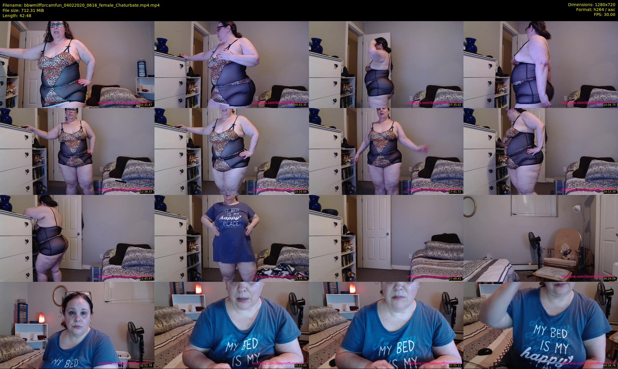 bbwmilfforcamfun — 43 minute Chaturbate female cam show recording, 720p, Feb 4, 2020