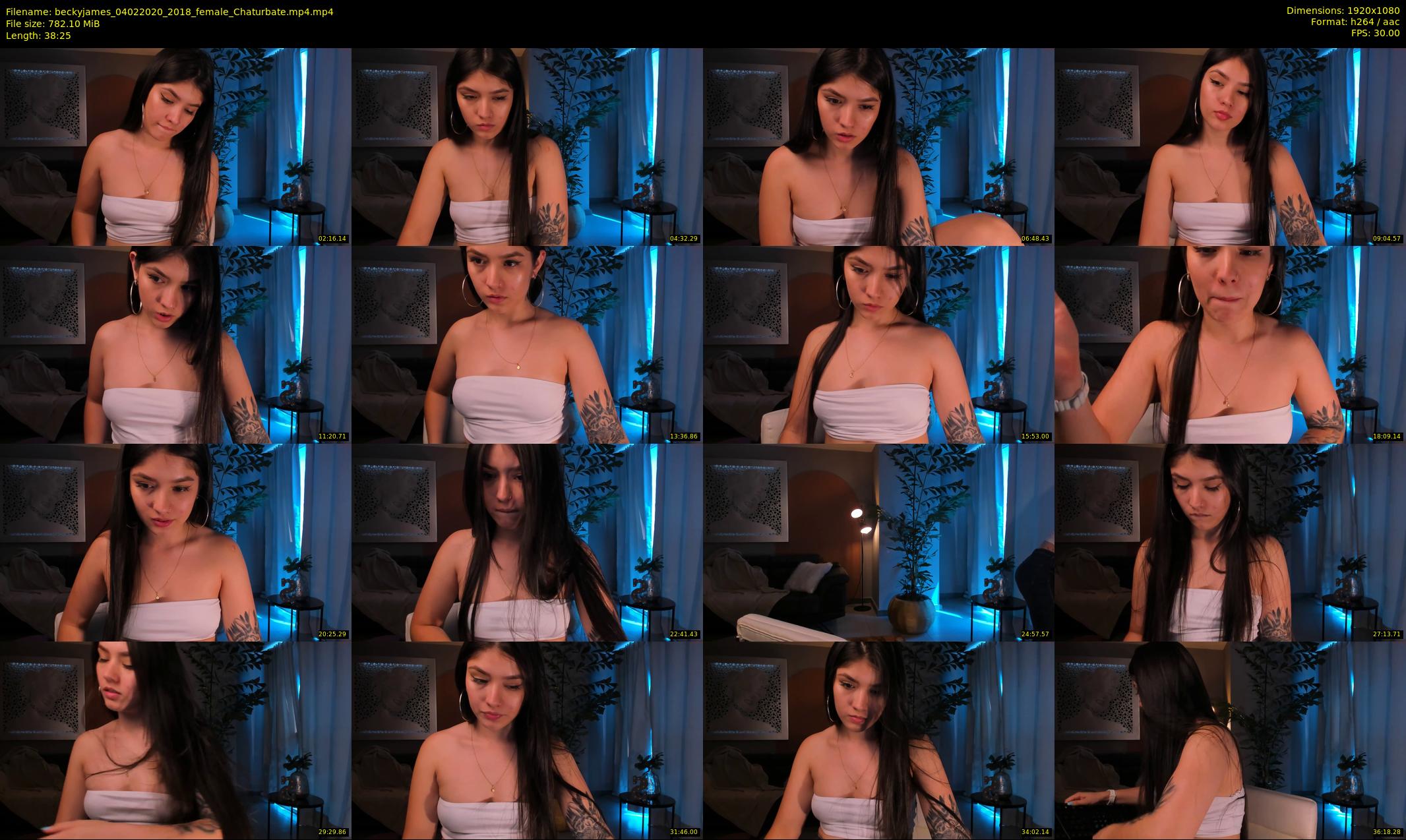 beckyjames — 39 minute Chaturbate female cam show recording, 1080p, Feb 4, 2020