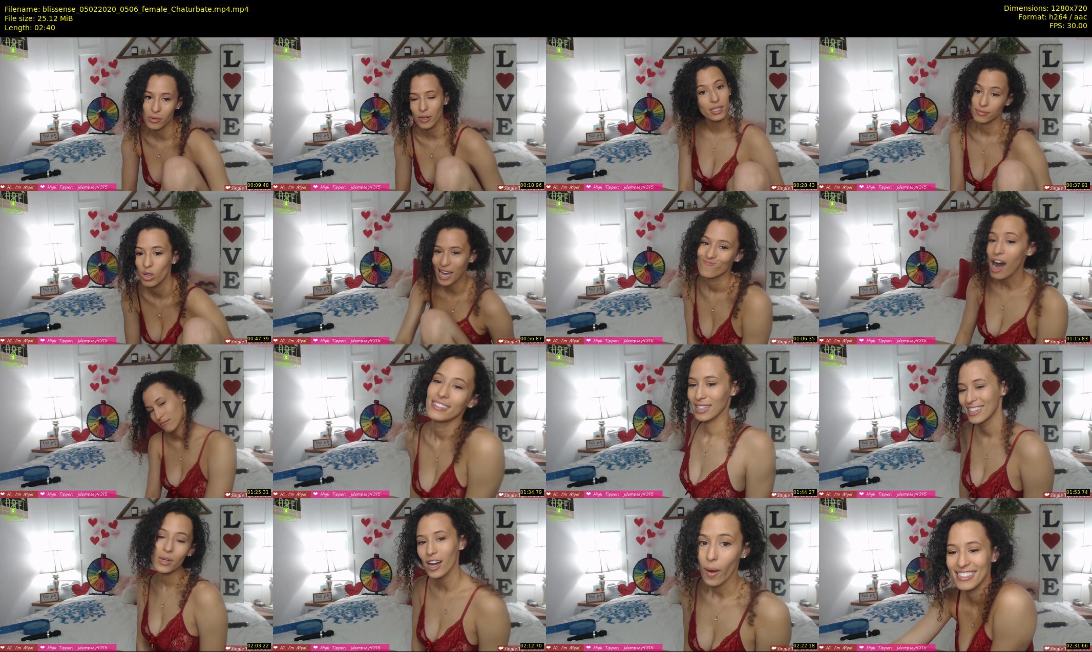 blissense — 3 minute Chaturbate female cam show recording, 720p, Feb 5, 2020