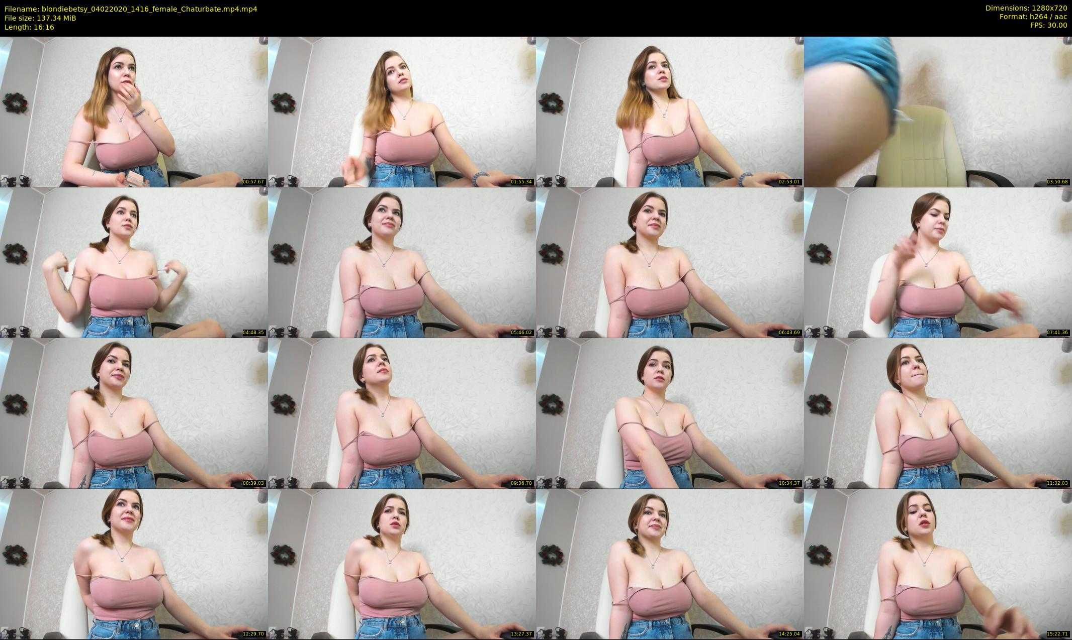 blondiebetsy — 17 minute Chaturbate female cam show recording, 720p, Feb 4, 2020