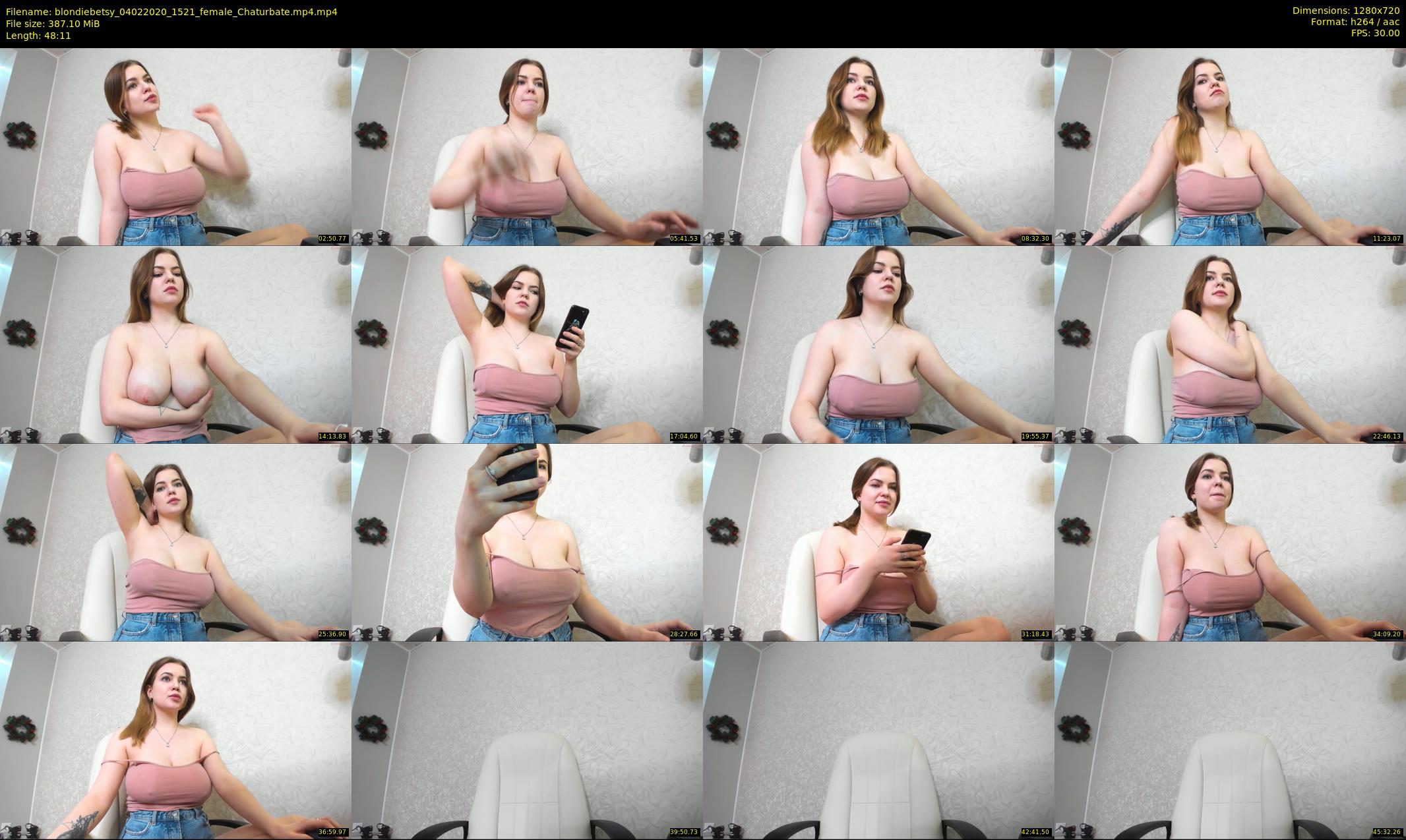 blondiebetsy — 49 minute Chaturbate female cam show recording, 720p, Feb 4, 2020