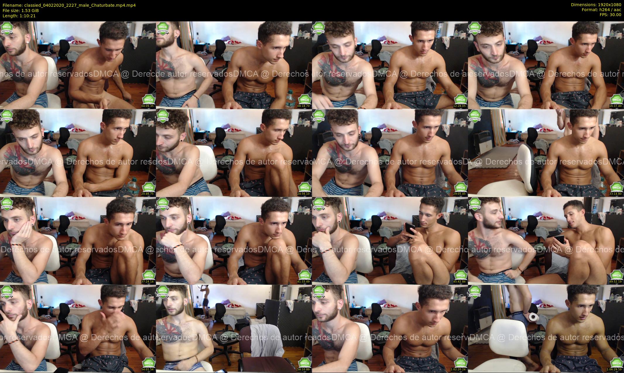 classied — 71 minute Chaturbate male cam show recording, 1080p, Feb 4, 2020