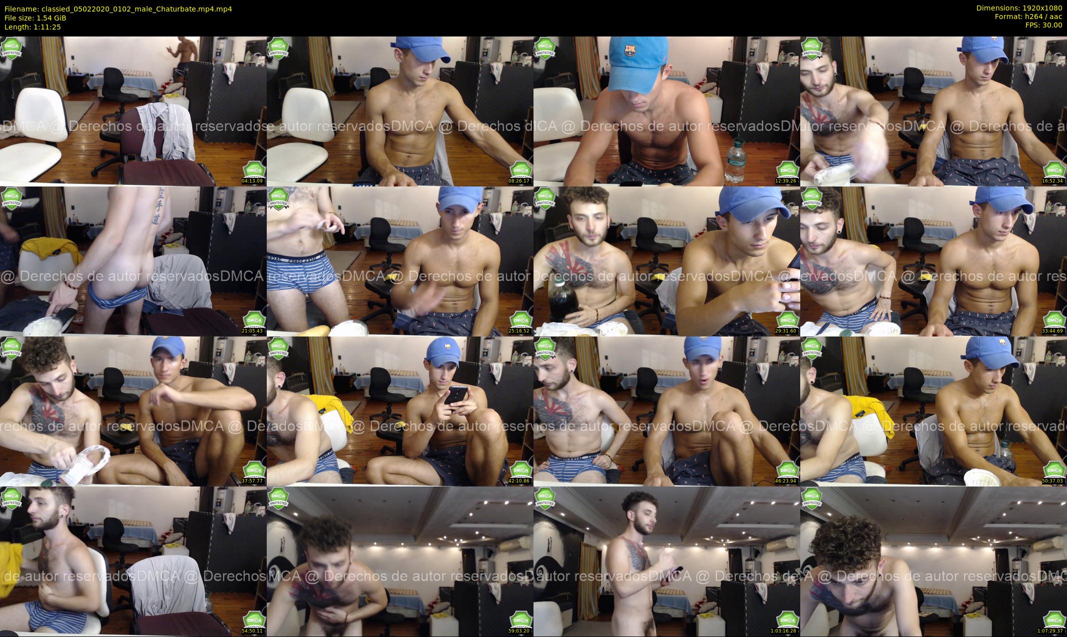 classied — 72 minute Chaturbate male cam show recording, 1080p, Feb 5, 2020