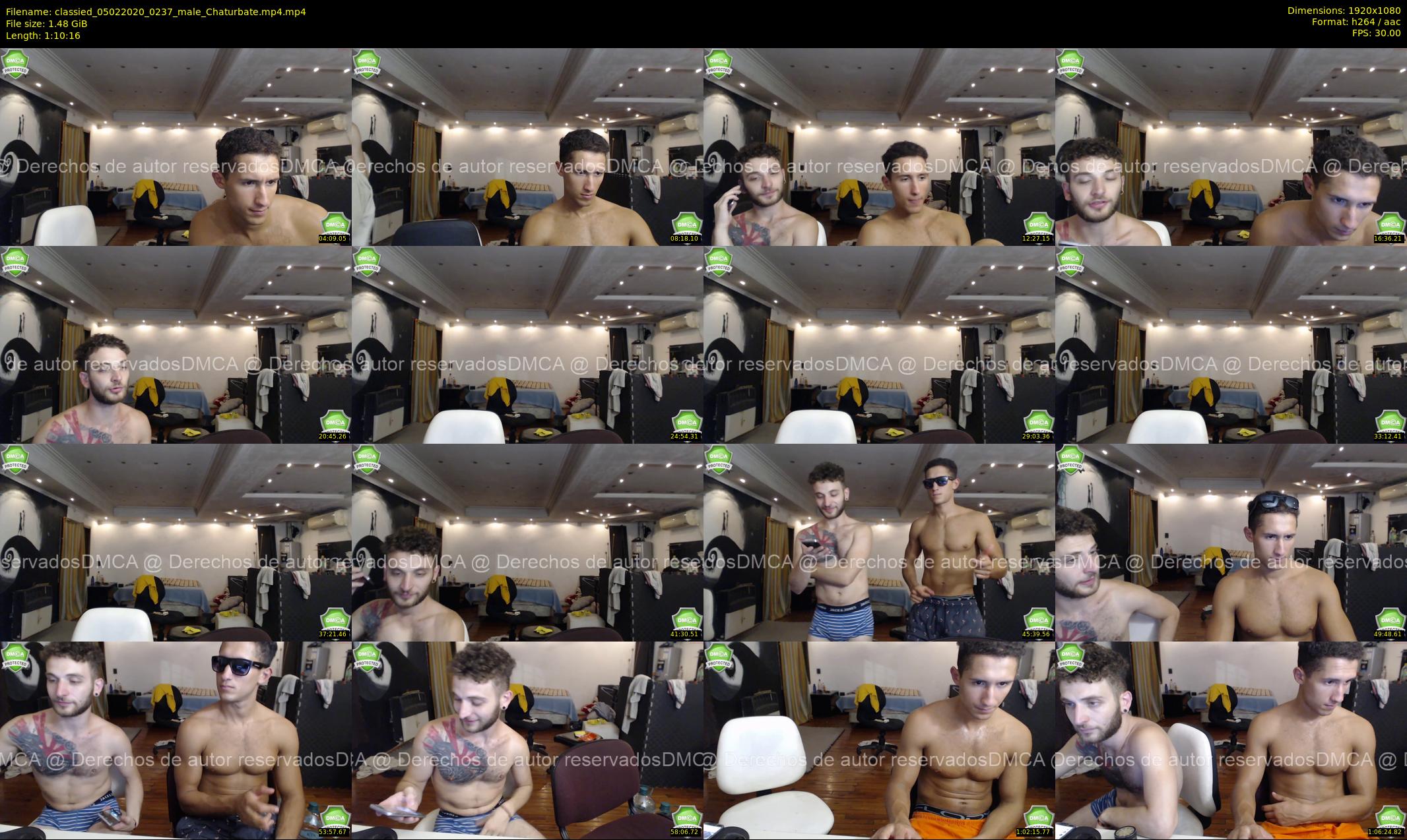 classied — 71 minute Chaturbate male cam show recording, 1080p, Feb 5, 2020
