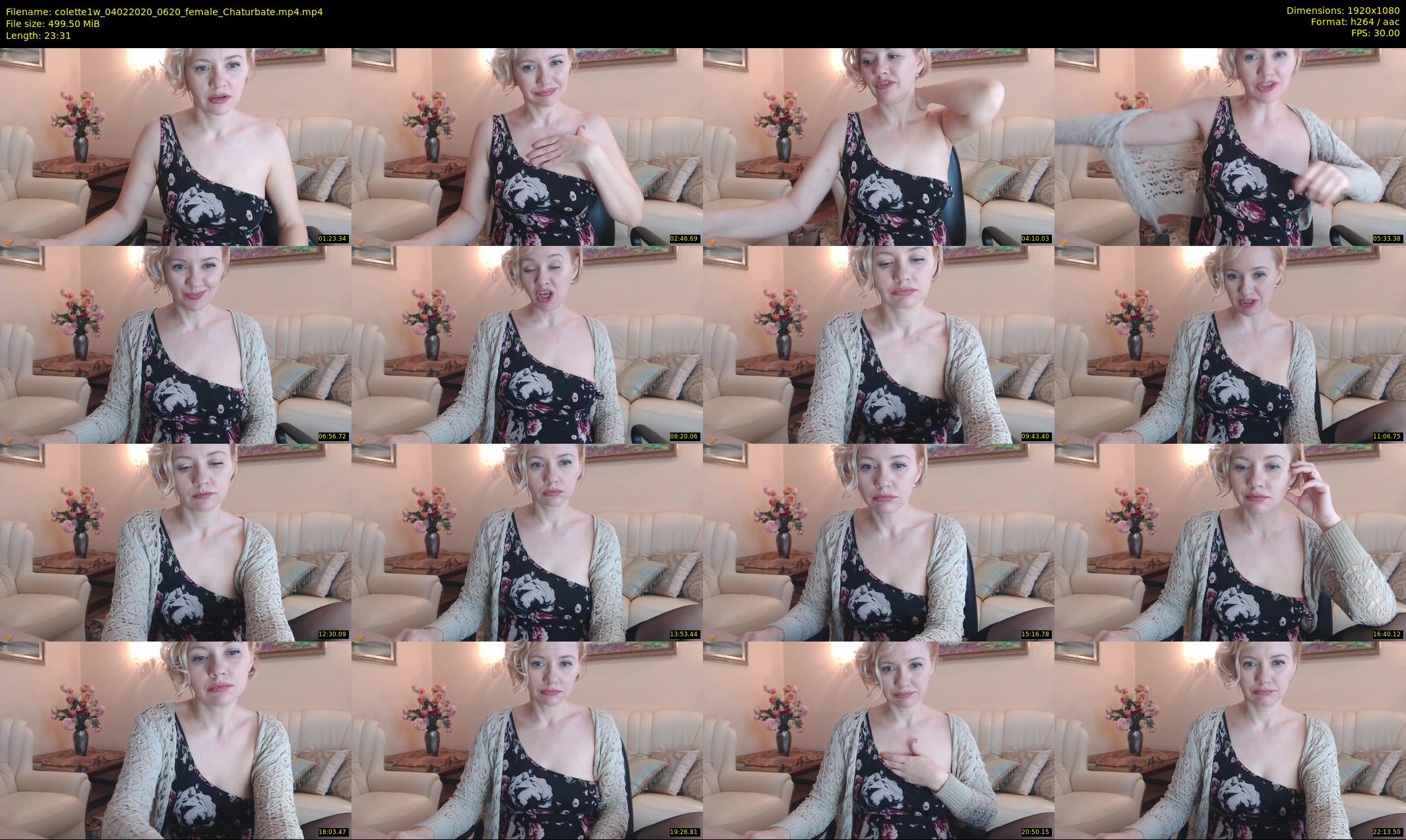 colette1w — 24 minute Chaturbate female cam show recording, 1080p, Feb 4, 2020