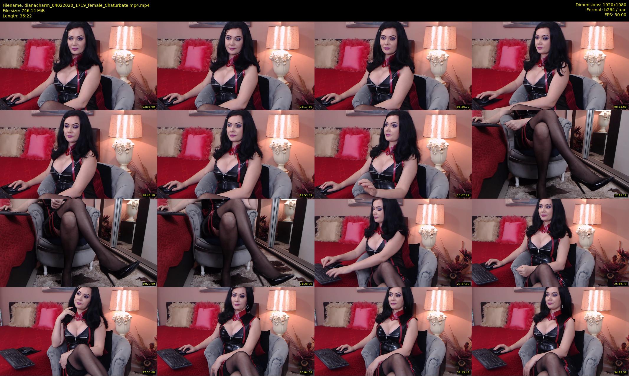 dianacharm — 37 minute Chaturbate female cam show recording, 1080p, Feb 4, 2020