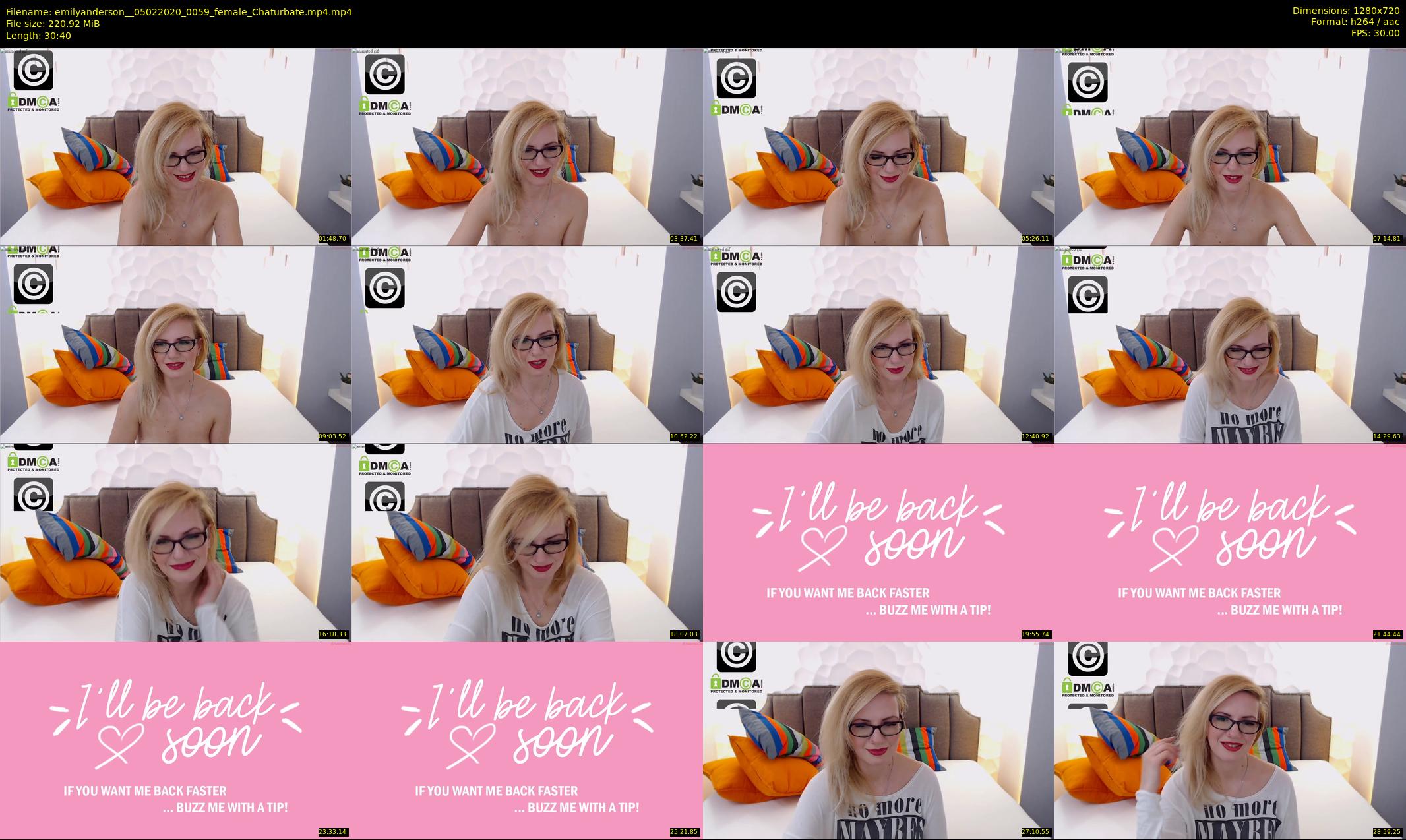 emilyanderson_ — 31 minute Chaturbate female cam show recording, 720p, Feb 5, 2020