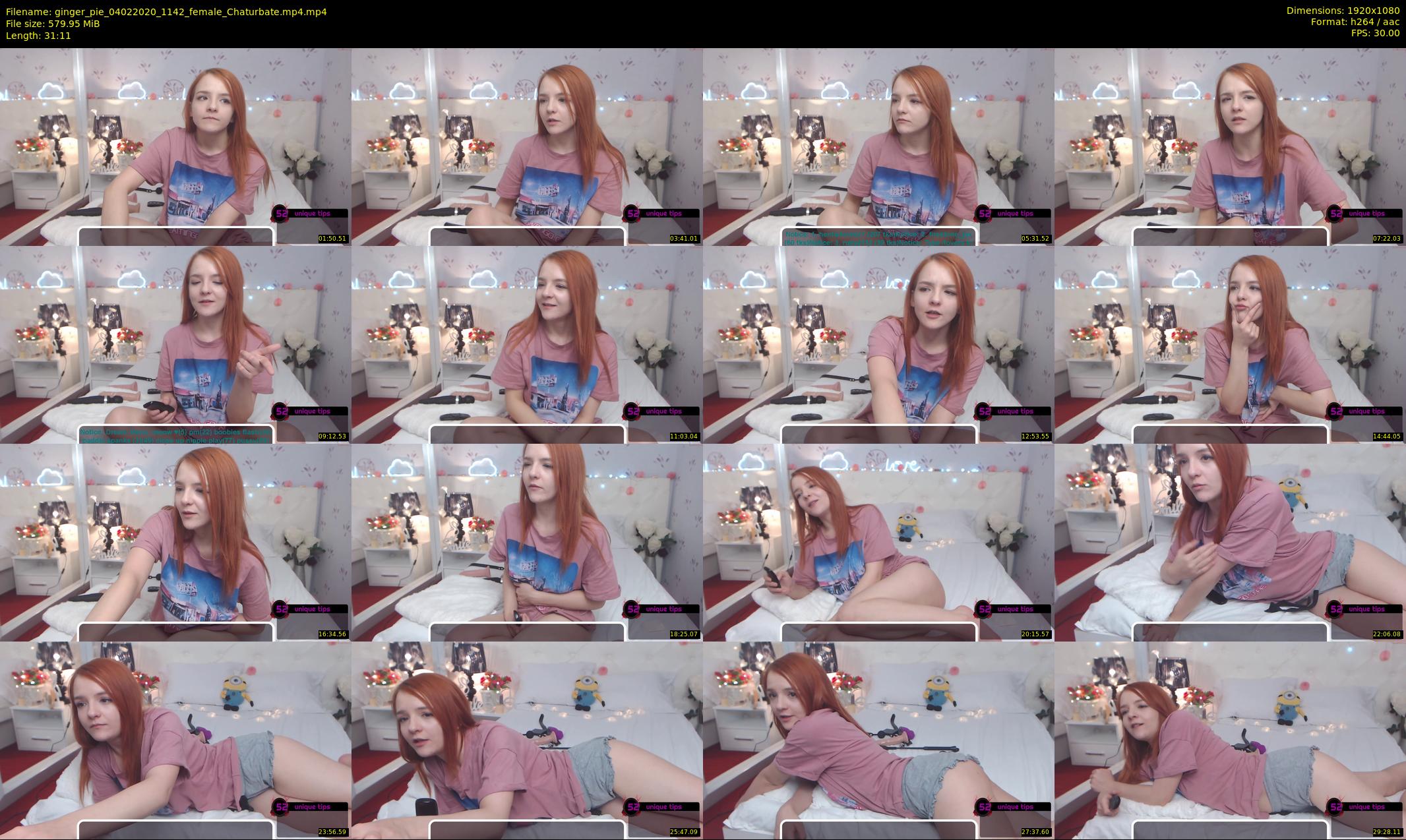ginger_pie — 32 minute Chaturbate female cam show recording, 1080p, Feb 4, 2020