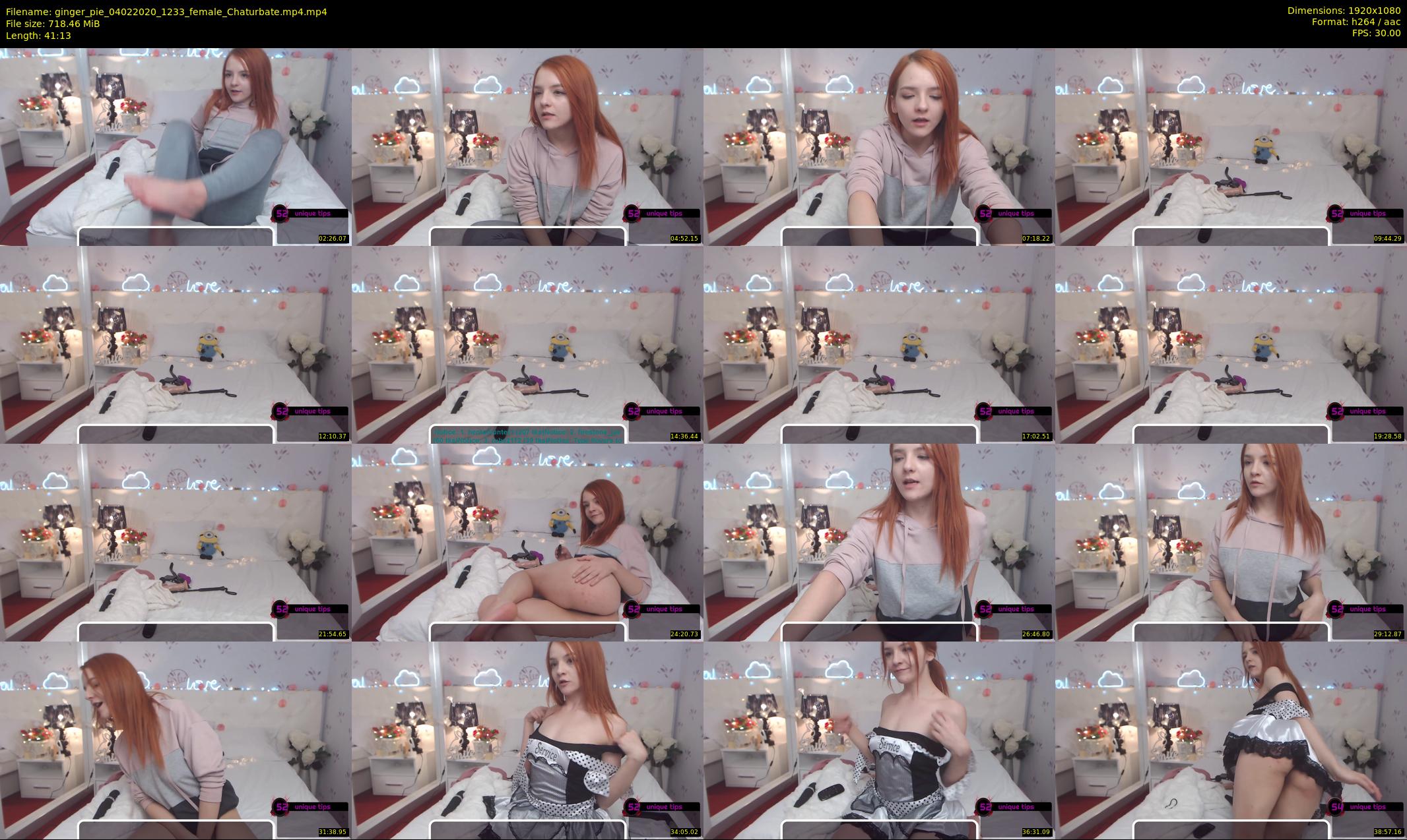 ginger_pie — 42 minute Chaturbate female cam show recording, 1080p, Feb 4, 2020