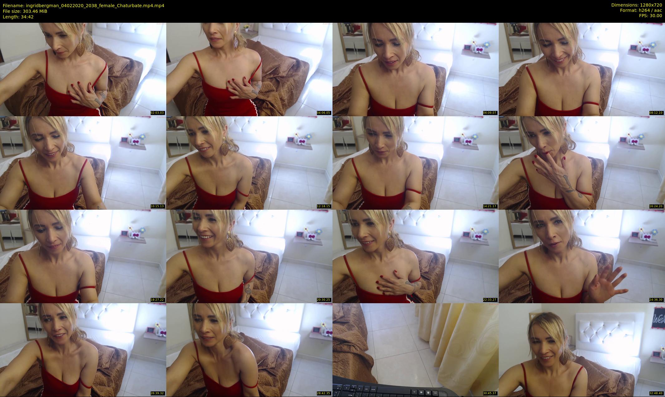 ingridbergman — 35 minute Chaturbate female cam show recording, 720p, Feb 4, 2020