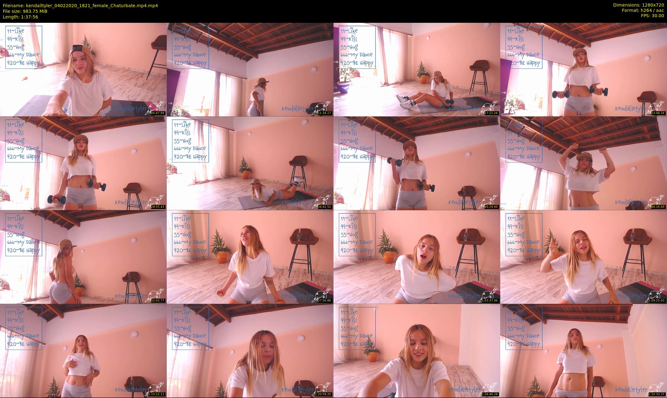 kendalltyler — 98 minute Chaturbate female cam show recording, 720p, Feb 4, 2020