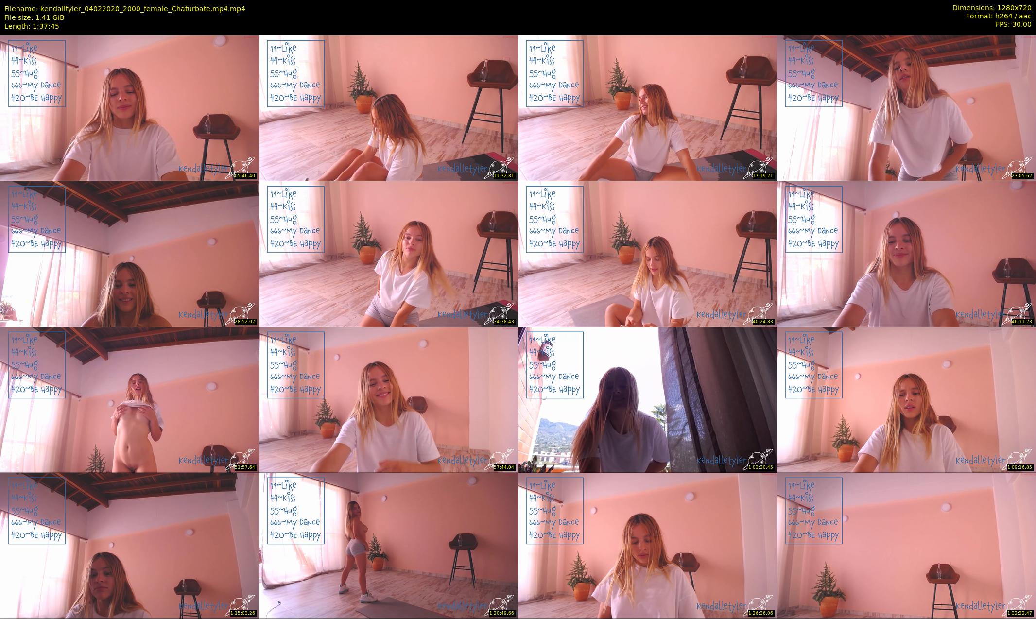 kendalltyler — 98 minute Chaturbate female cam show recording, 720p, Feb 4, 2020