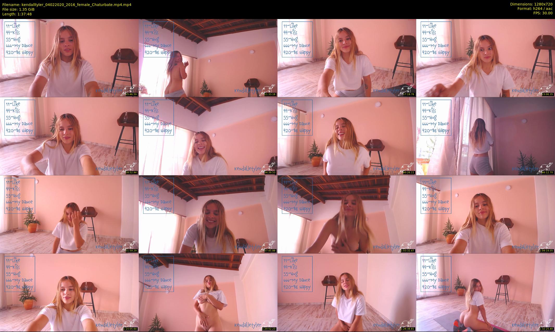 kendalltyler — 98 minute Chaturbate female cam show recording, 720p, Feb 4, 2020