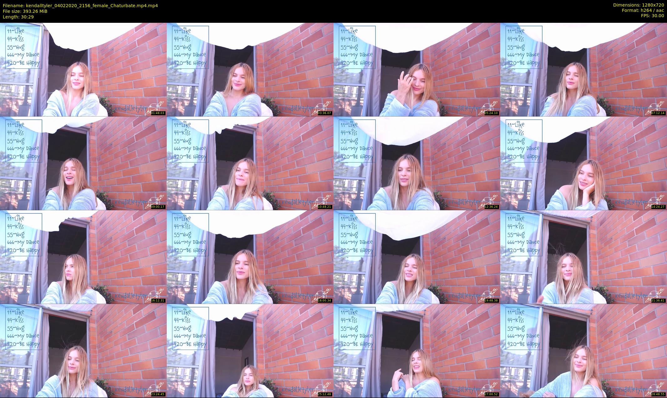 kendalltyler — 31 minute Chaturbate female cam show recording, 720p, Feb 4, 2020