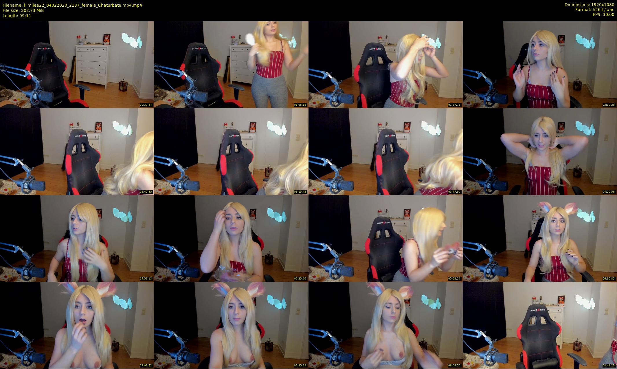 kimilee22 — 10 minute Chaturbate female cam show recording, 1080p, Feb 4, 2020