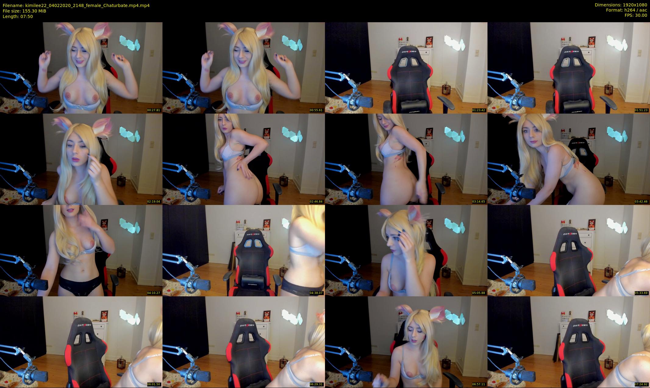 kimilee22 — 8 minute Chaturbate female cam show recording, 1080p, Feb 4, 2020