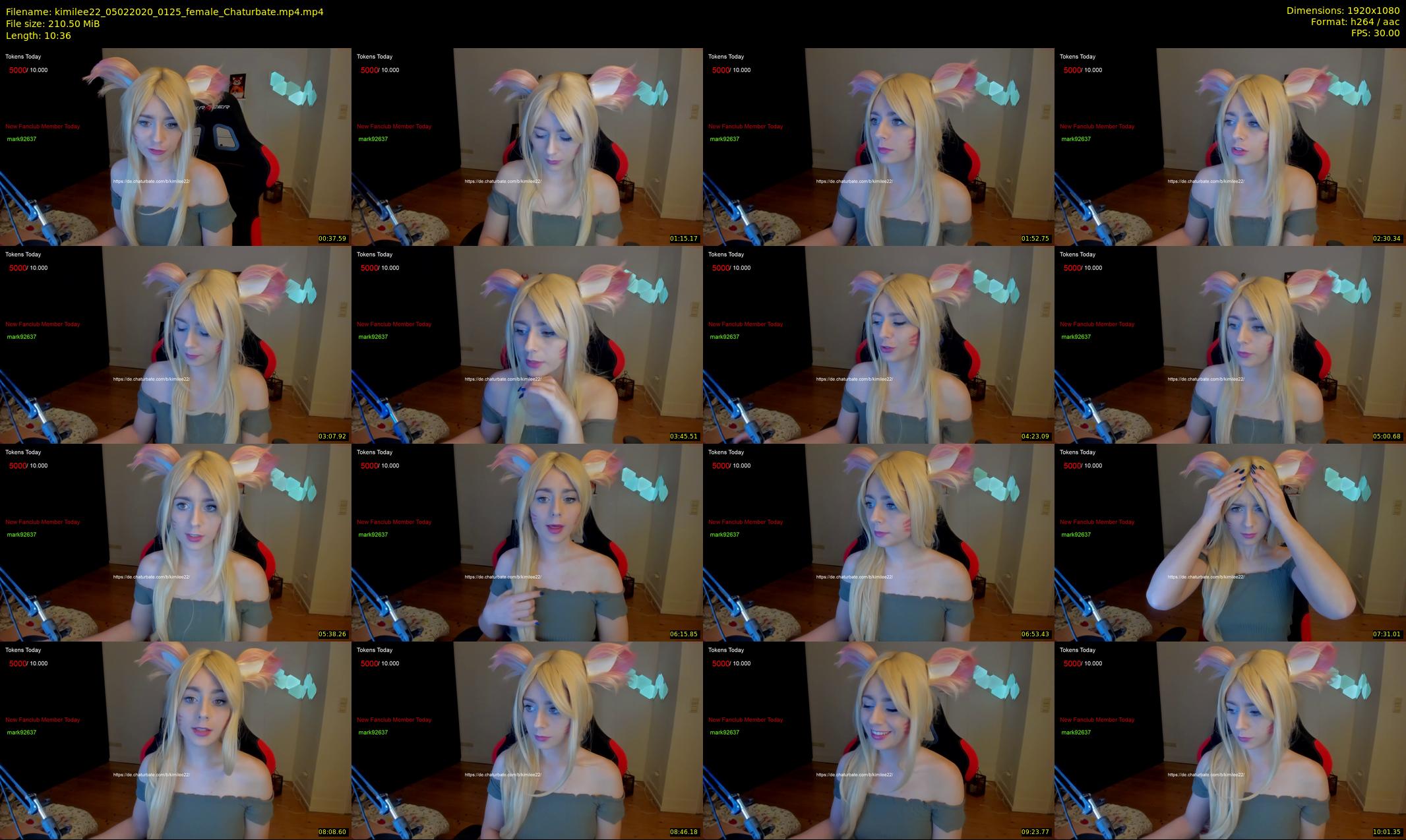 kimilee22 — 11 minute Chaturbate female cam show recording, 1080p, Feb 5, 2020
