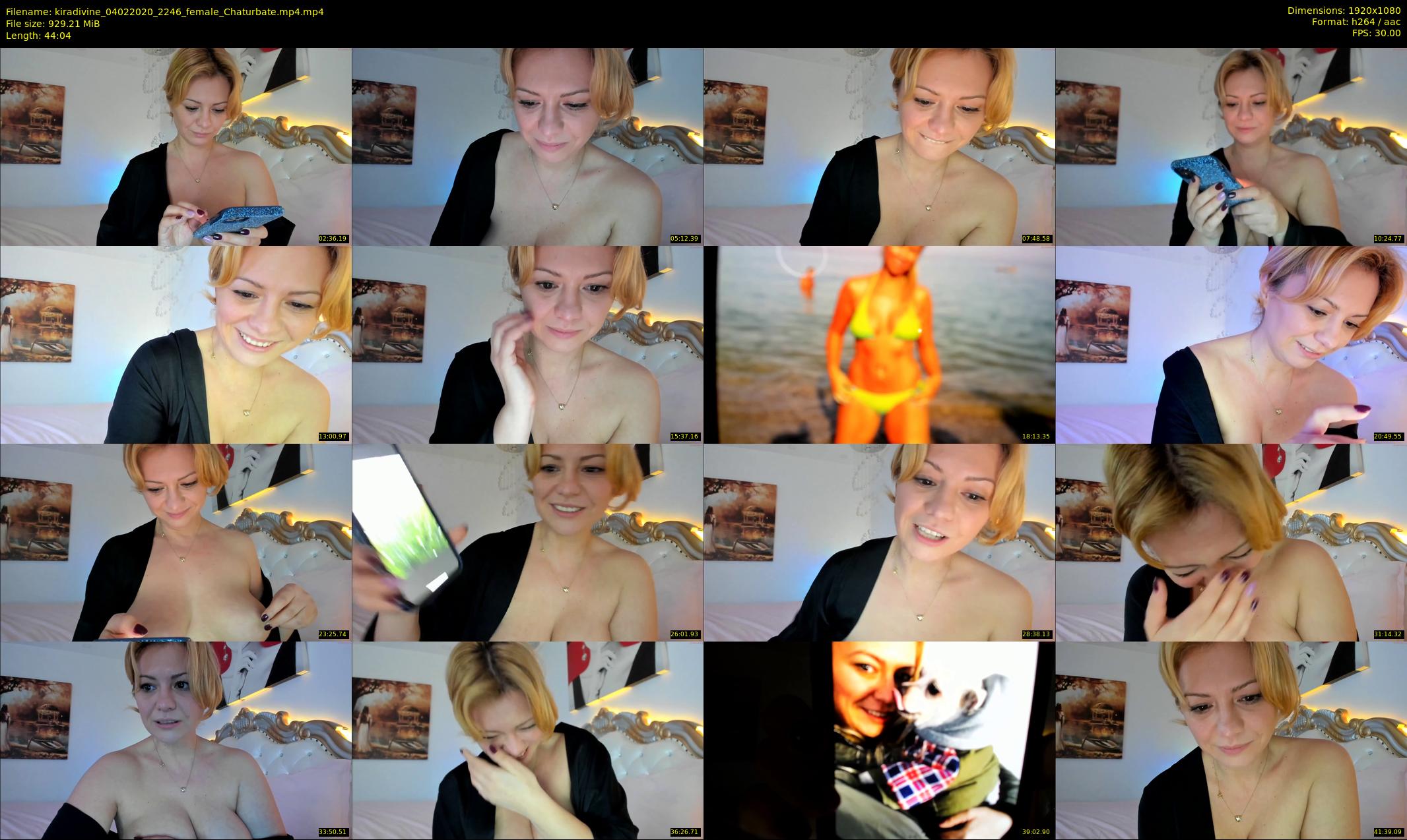 kiradivine — 45 minute Chaturbate female cam show recording, 1080p, Feb 4, 2020
