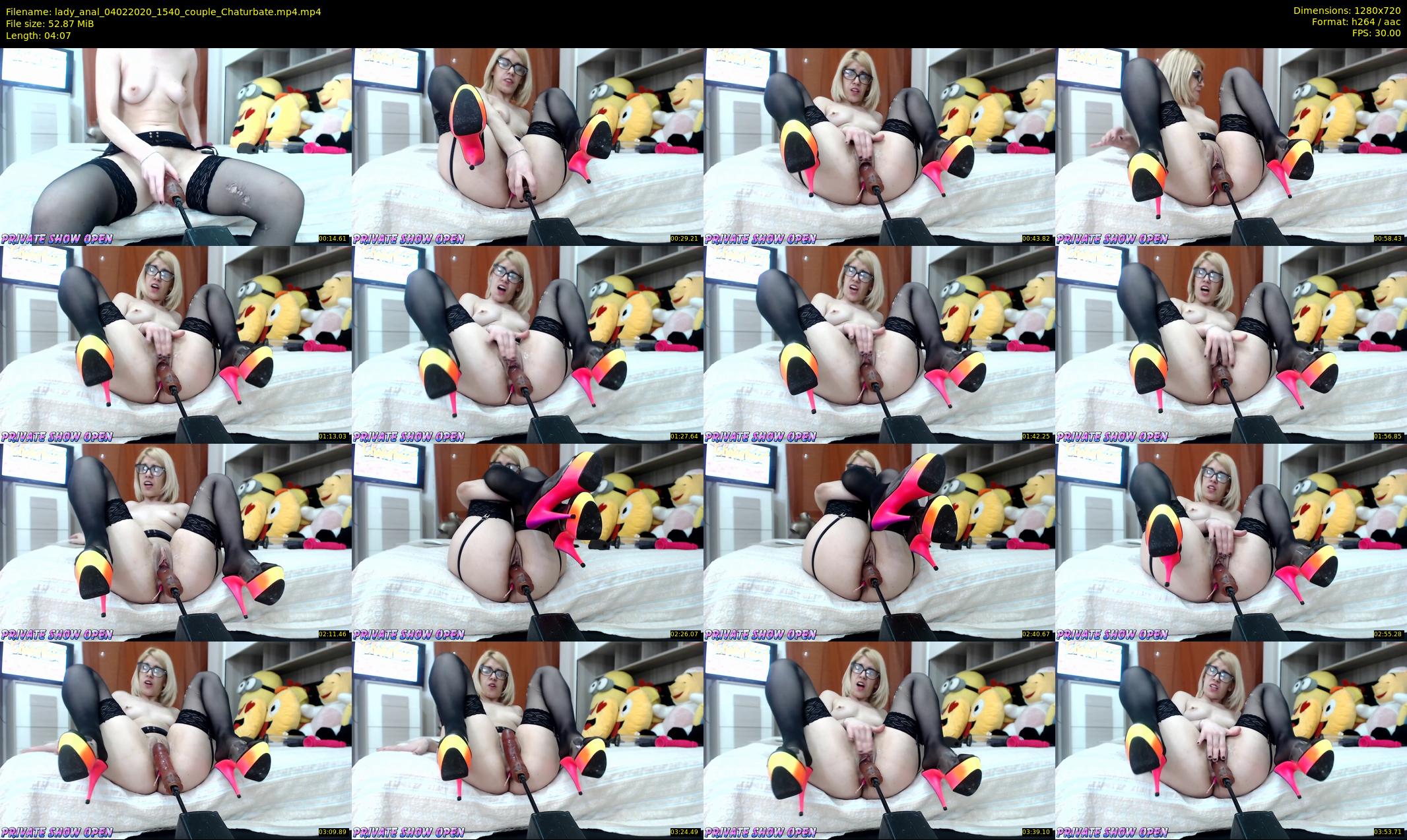 lady_anal — 5 minute Chaturbate female cam show recording, 720p, Feb 4, 2020