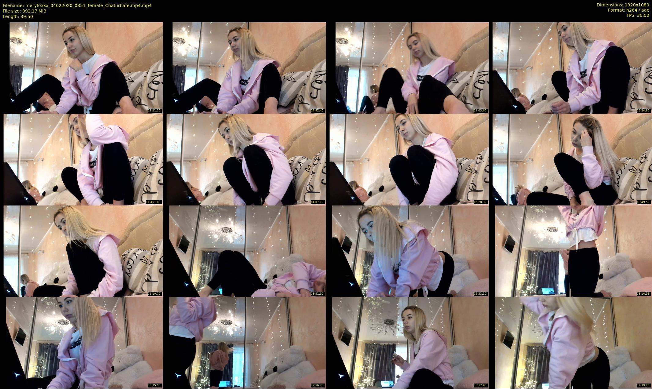 meryfoxxx — 40 minute Chaturbate female cam show recording, 1080p, Feb 4, 2020