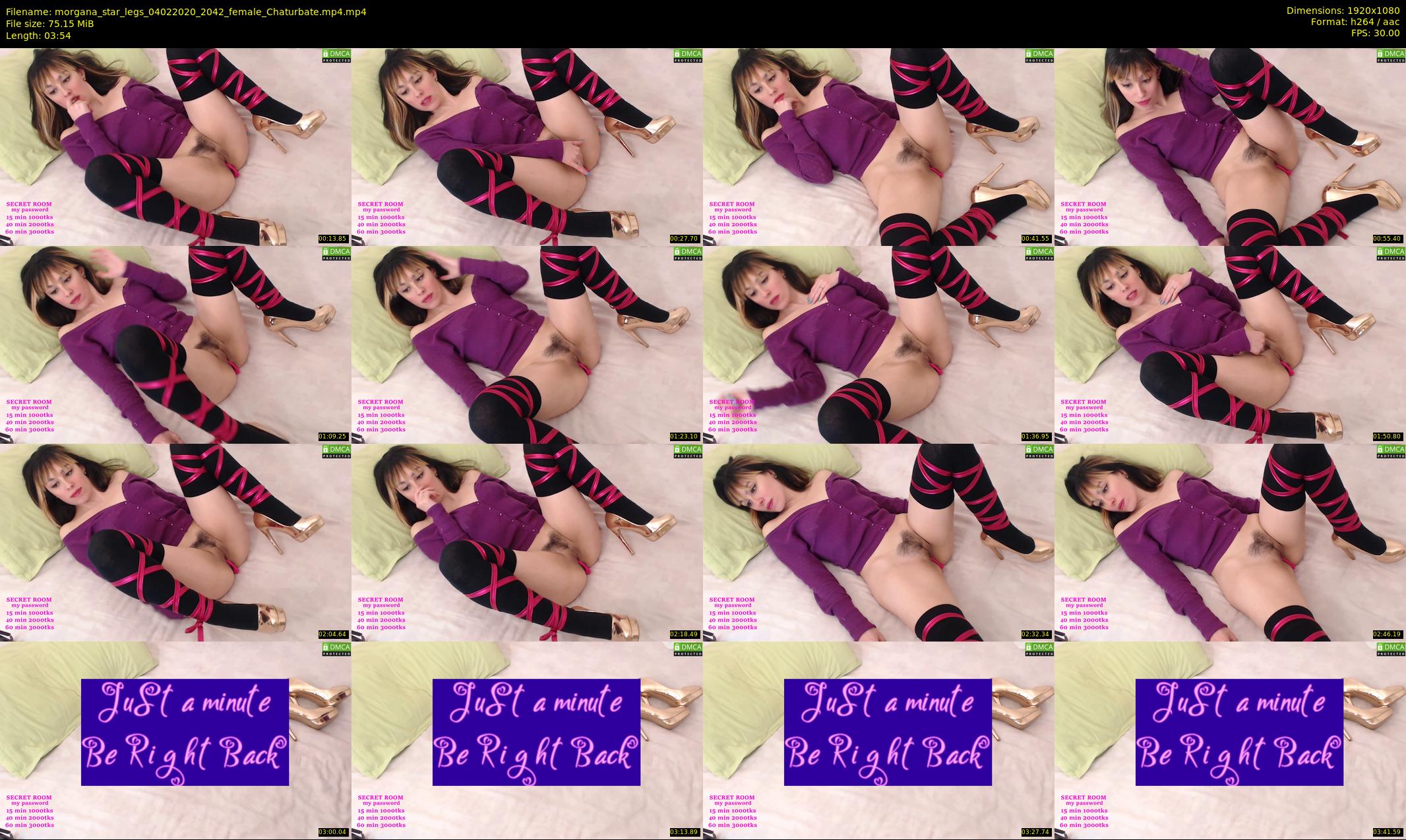 morgana_star_legs — 4 minute Chaturbate female cam show recording, 1080p, Feb 4, 2020