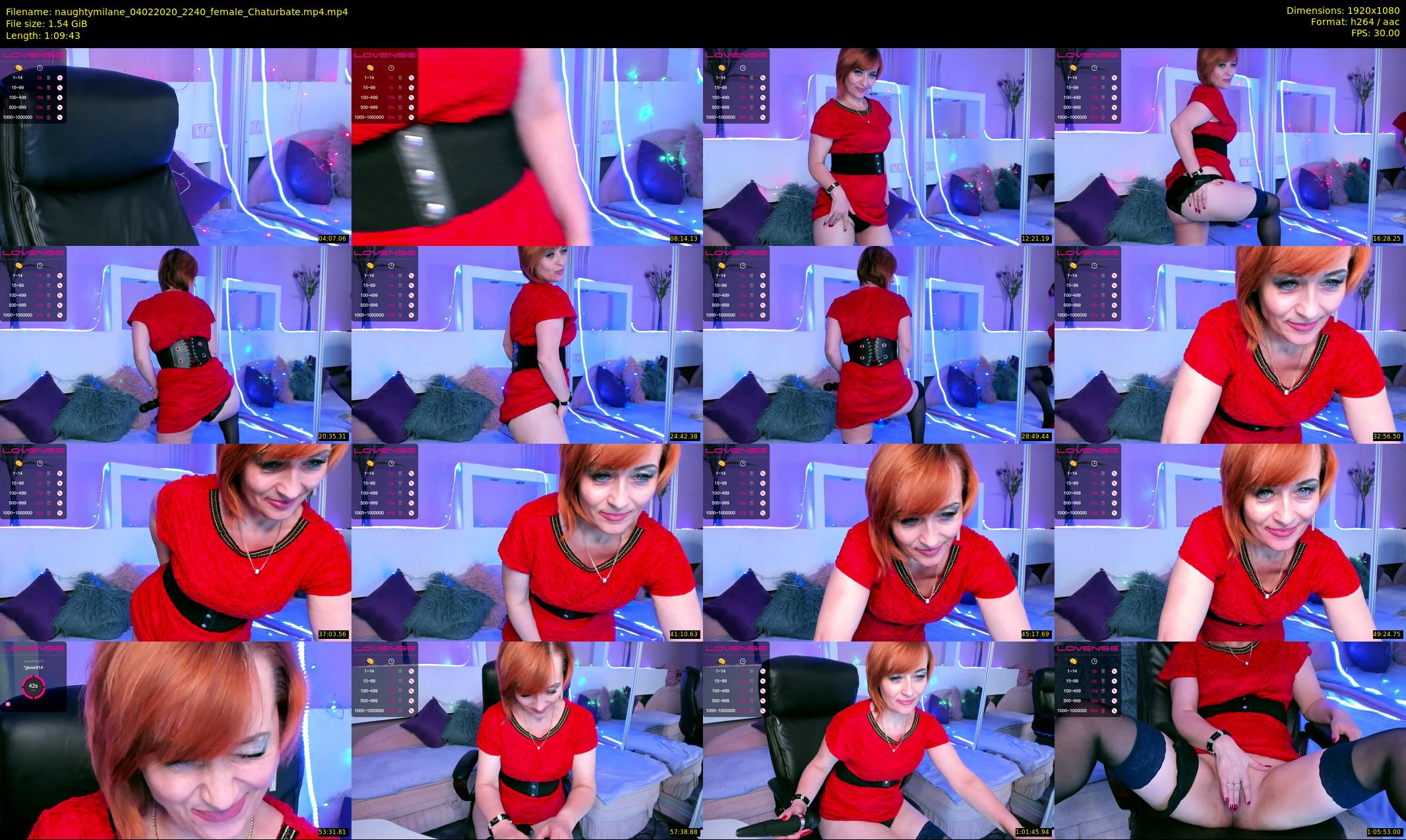naughtymilane — 70 minute Chaturbate female cam show recording, 1080p, Feb 4, 2020