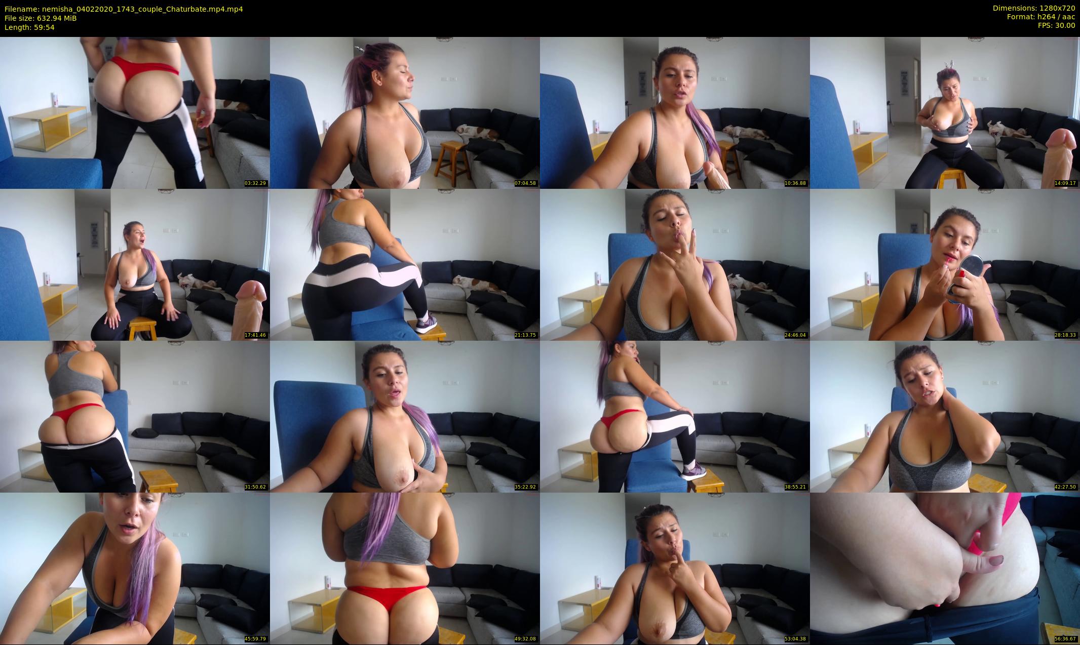 nemisha — 60 minute Chaturbate female cam show recording, 720p, Feb 4, 2020