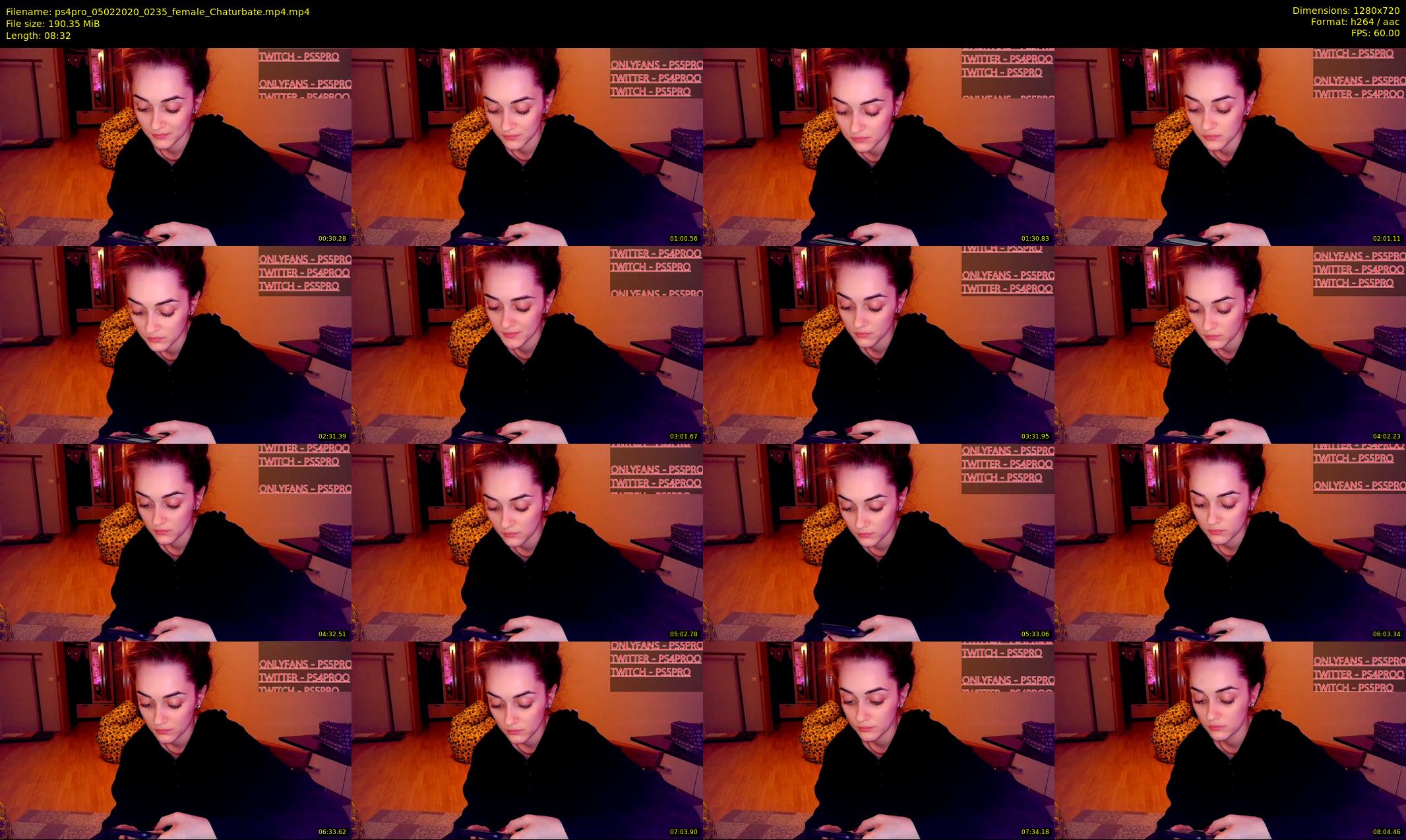 ps4pro — 9 minute Chaturbate female cam show recording, 720p, Feb 5, 2020