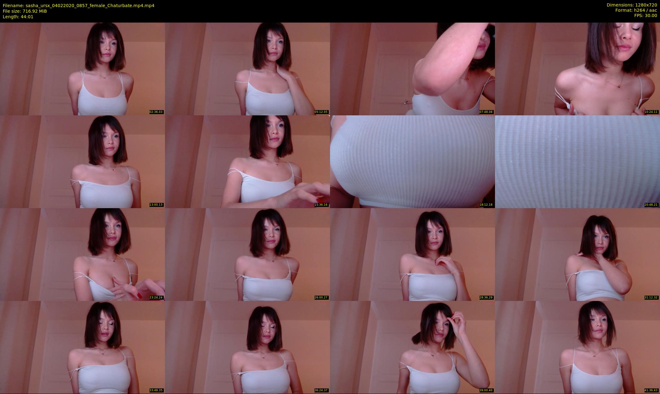 sasha_ursx — 45 minute Chaturbate female cam show recording, 720p, Feb 4, 2020