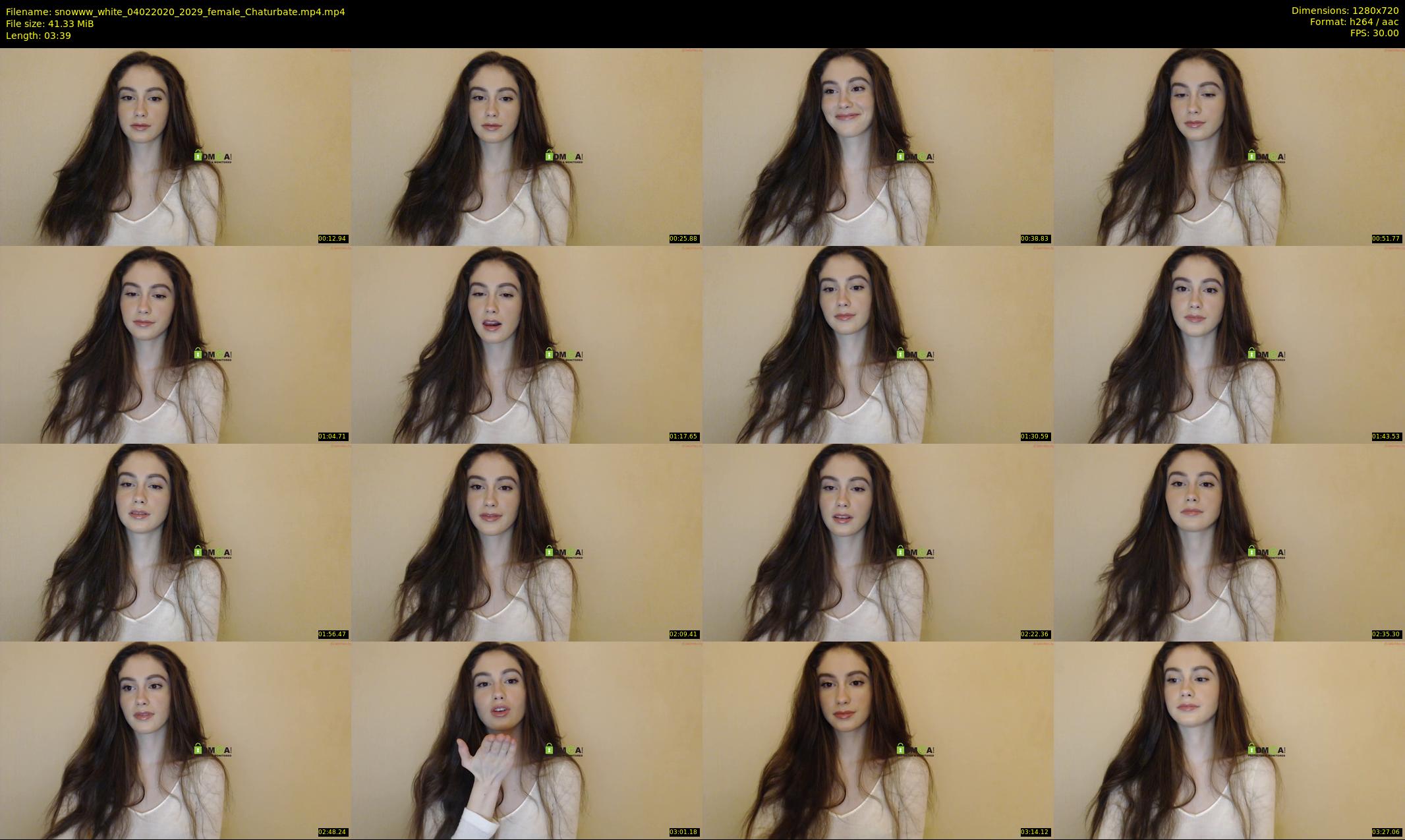 snowww_white — 4 minute Chaturbate female cam show recording, 720p, Feb 4, 2020