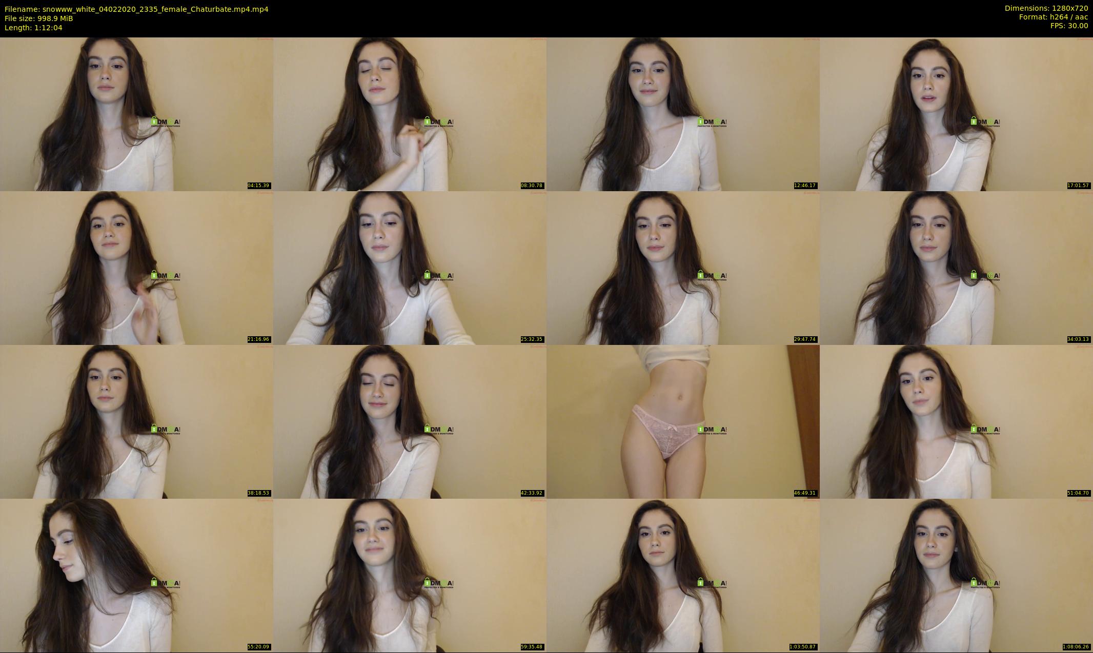 snowww_white — 73 minute Chaturbate female cam show recording, 720p, Feb 4, 2020