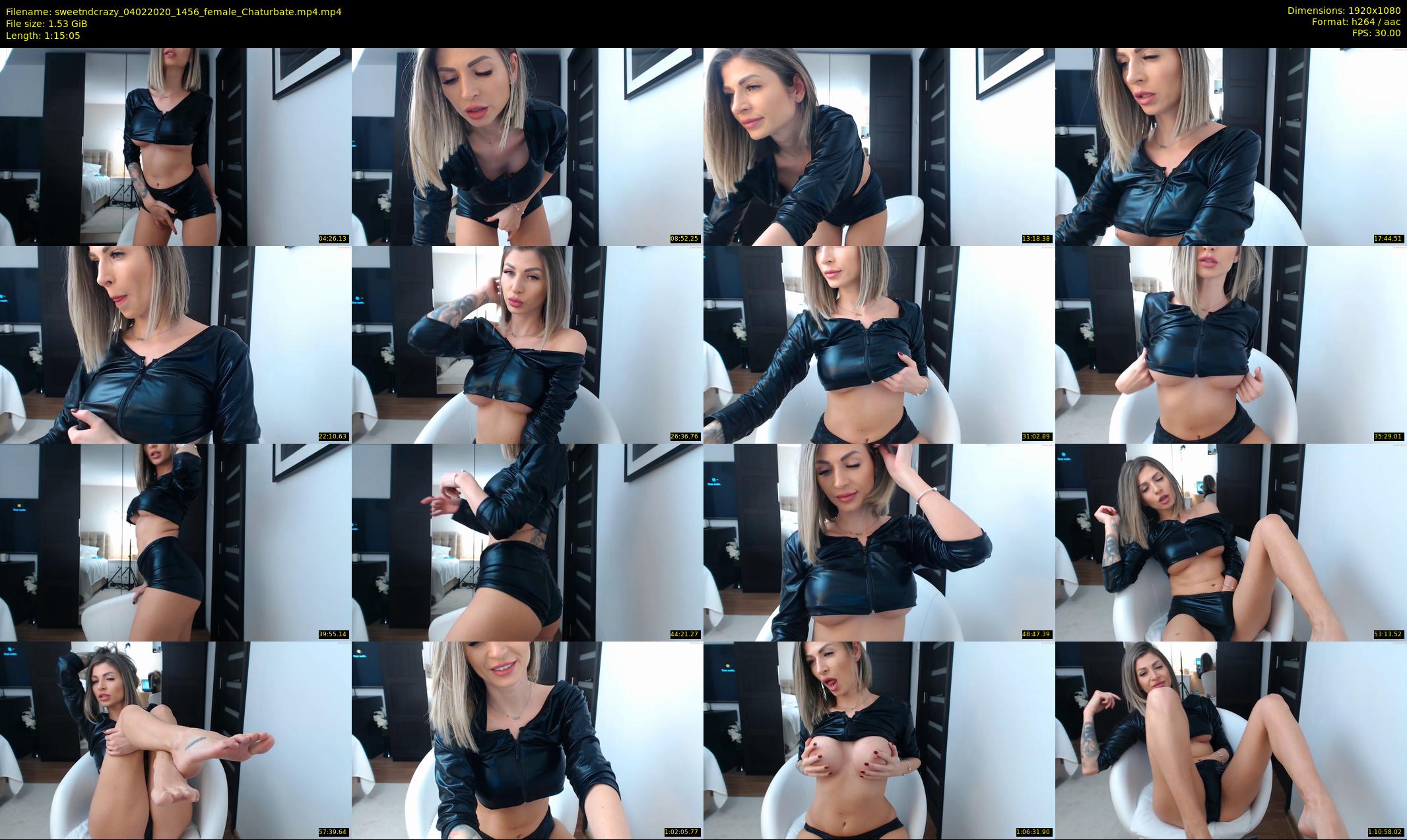 sweetndcrazy — 76 minute Chaturbate female cam show recording, 1080p, Feb 4, 2020
