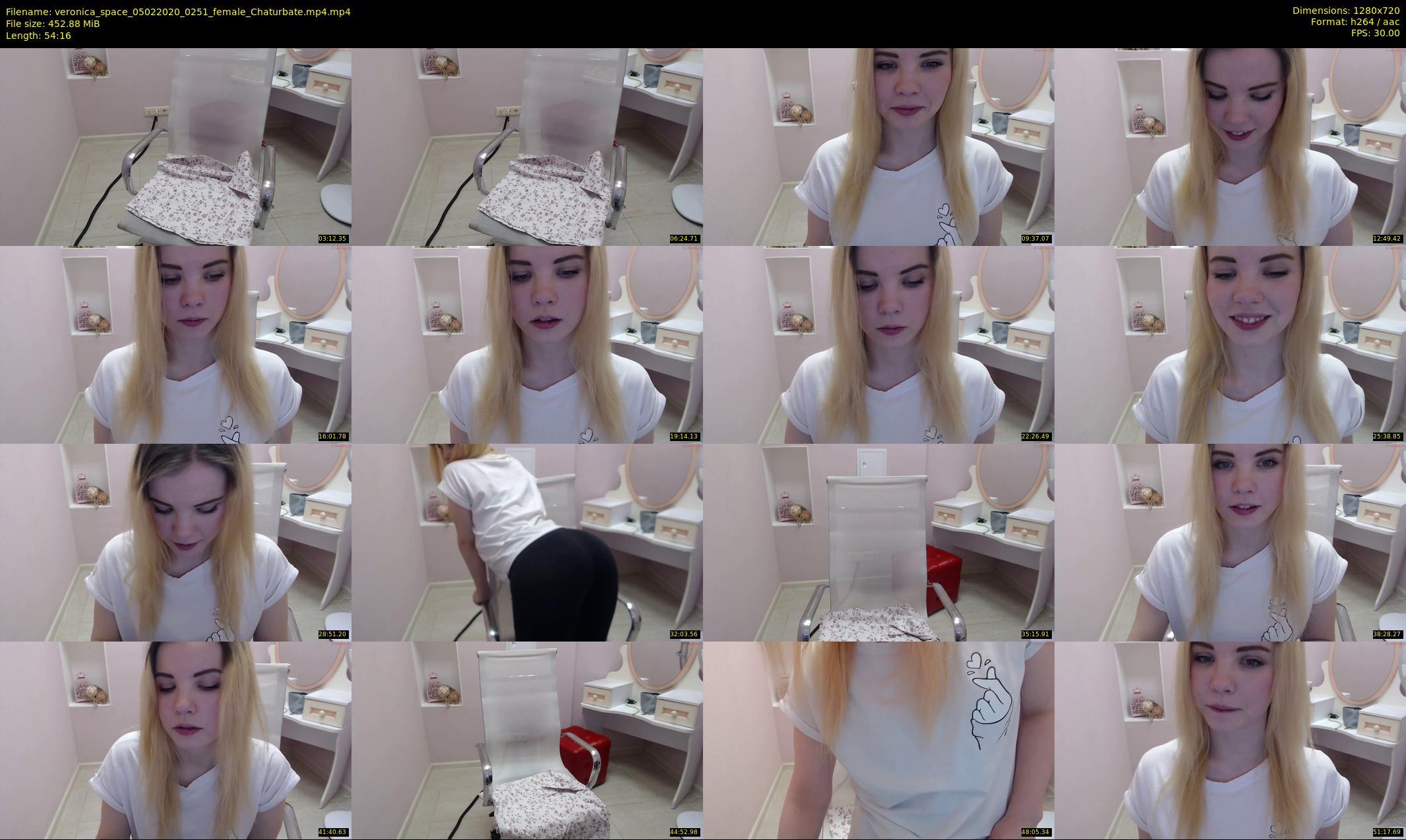 veronica_space — 55 minute Chaturbate female cam show recording, 720p, Feb 5, 2020