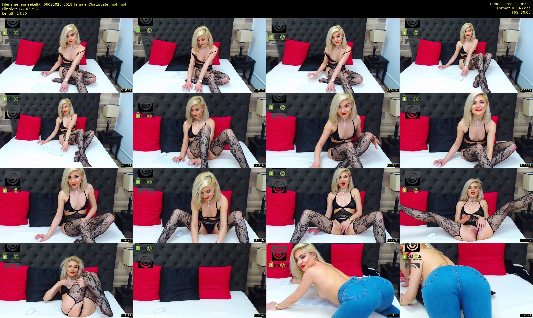 aimeekelly_ — 15 minute Chaturbate female cam show recording, 720p, Feb 6, 2020
