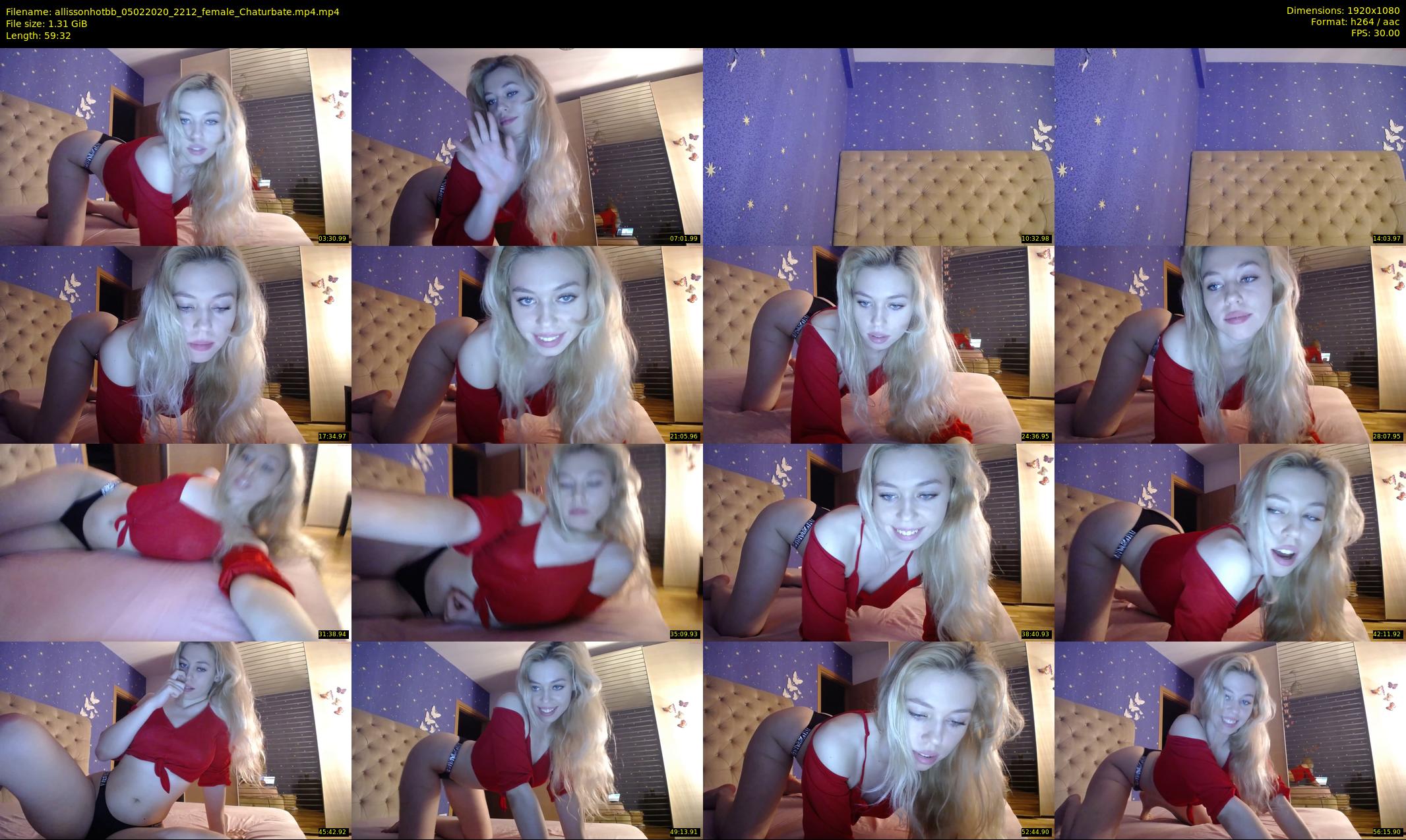 allissonhotbb — 60 minute Chaturbate female cam show recording, 1080p, Feb 5, 2020