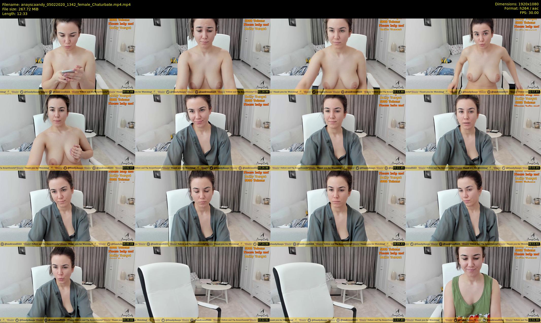 anayscaandy — 13 minute Chaturbate female cam show recording, 1080p, Feb 5, 2020