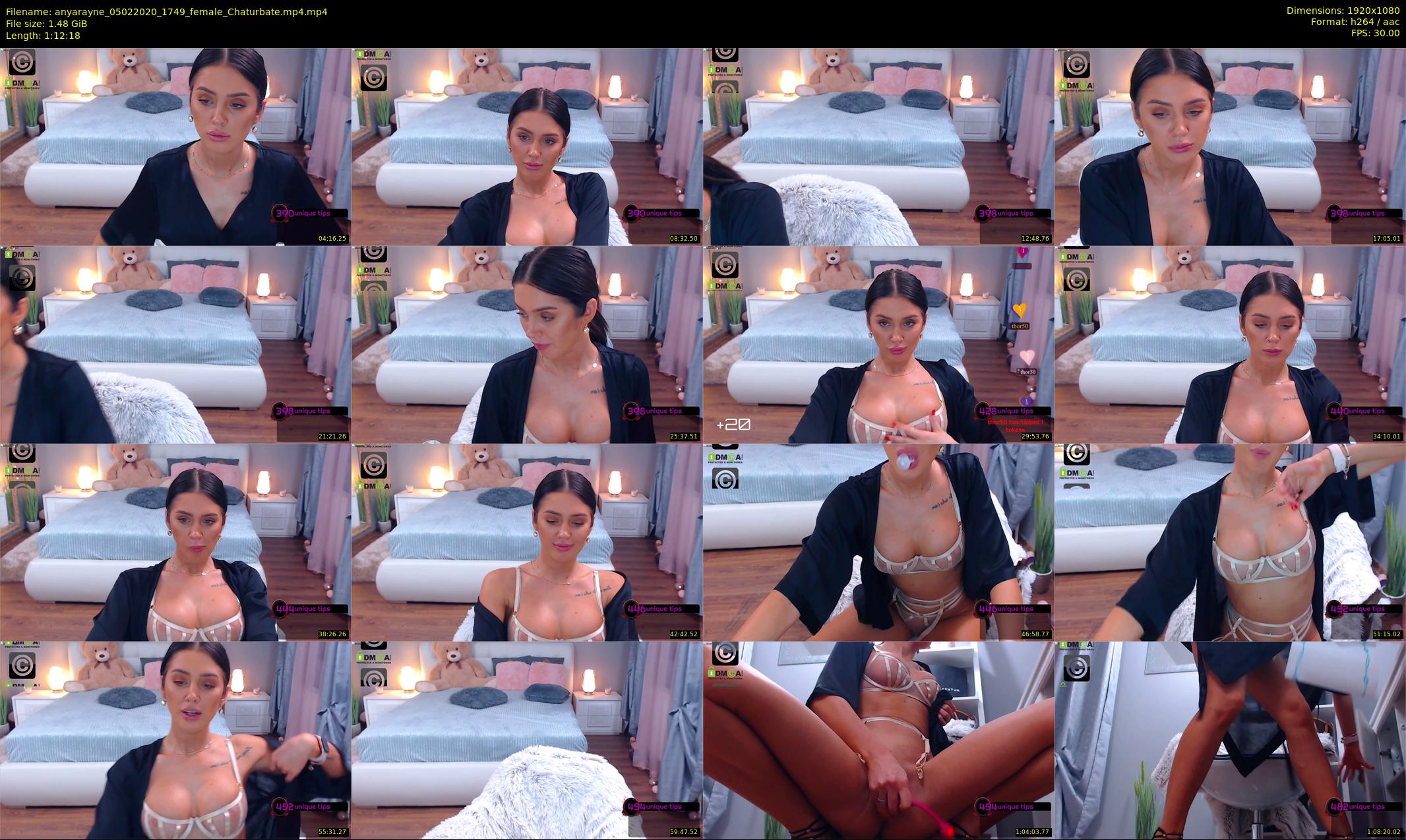 anyarayne — 73 minute Chaturbate female cam show recording, 1080p, Feb 5, 2020