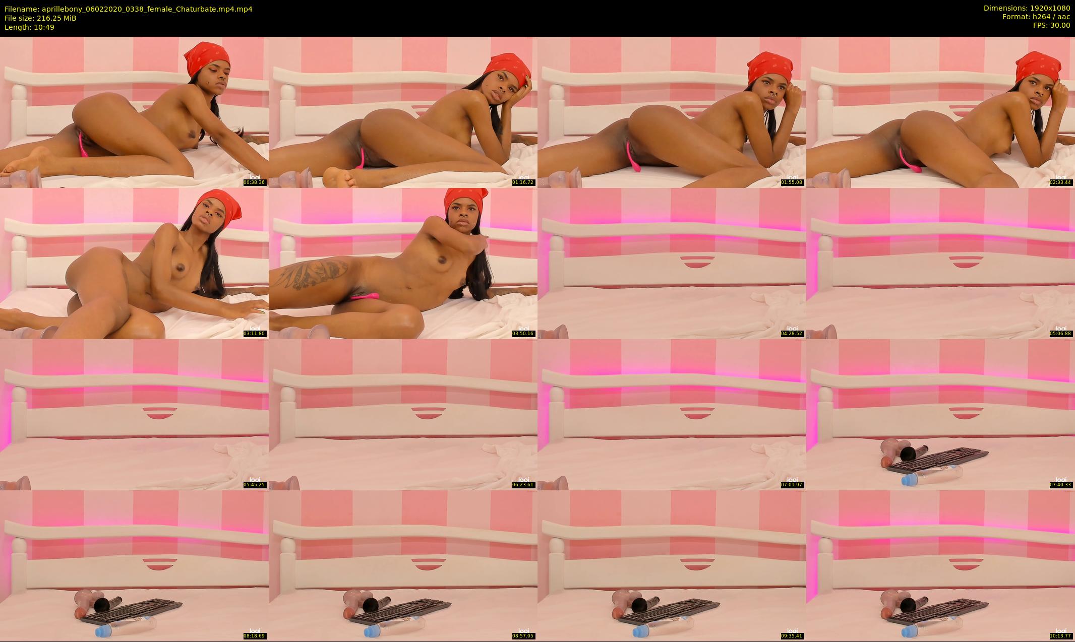 aprillebony — 11 minute Chaturbate female cam show recording, 1080p, Feb 6, 2020