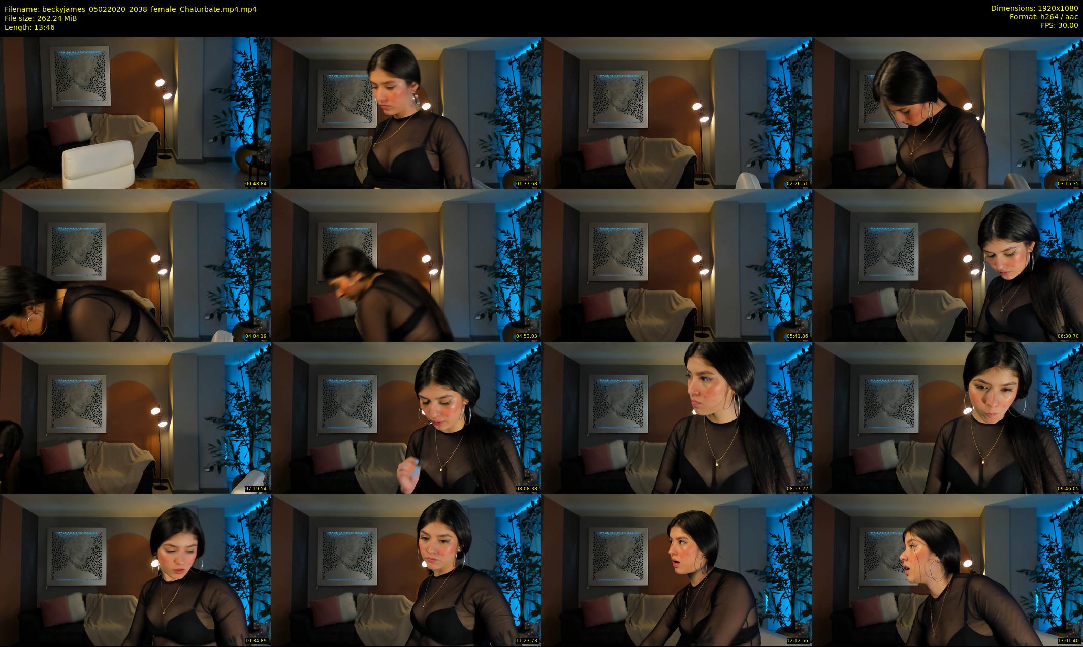 beckyjames — 14 minute Chaturbate female cam show recording, 1080p, Feb 5, 2020