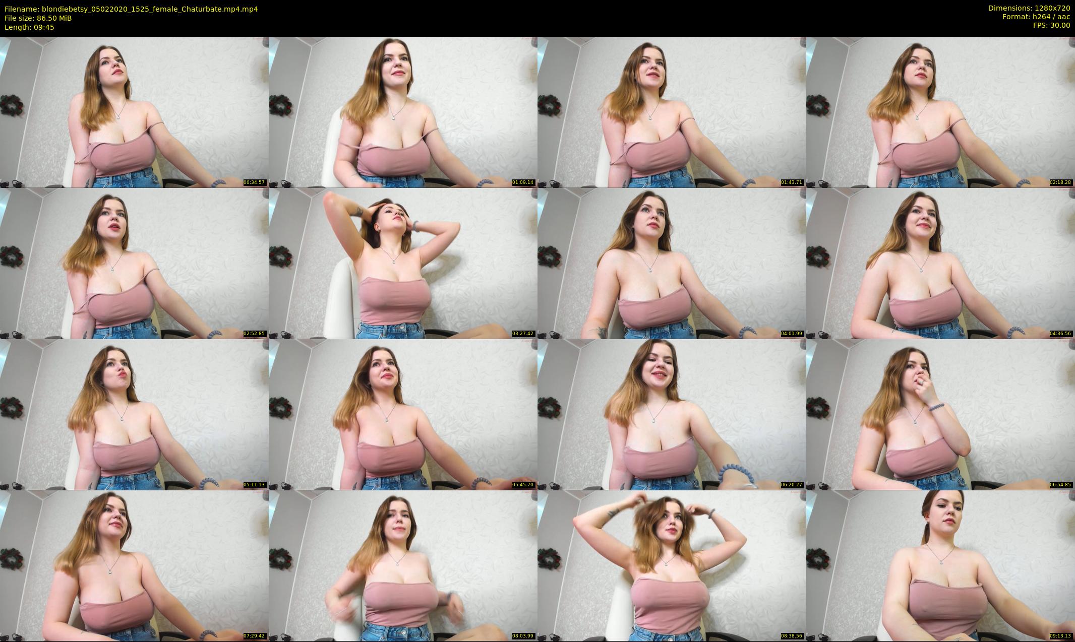 blondiebetsy — 10 minute Chaturbate female cam show recording, 720p, Feb 5, 2020