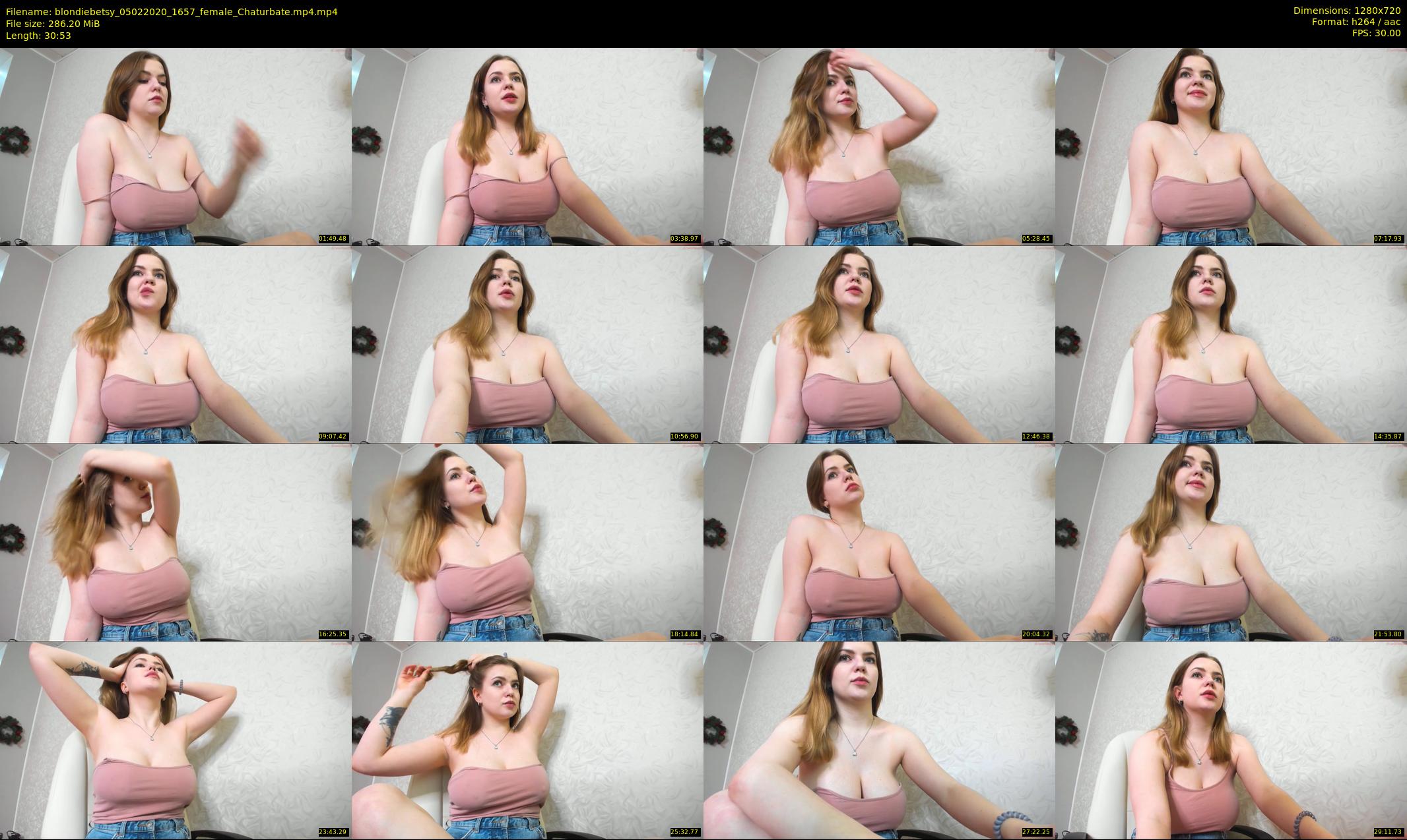 blondiebetsy — 31 minute Chaturbate female cam show recording, 720p, Feb 5, 2020