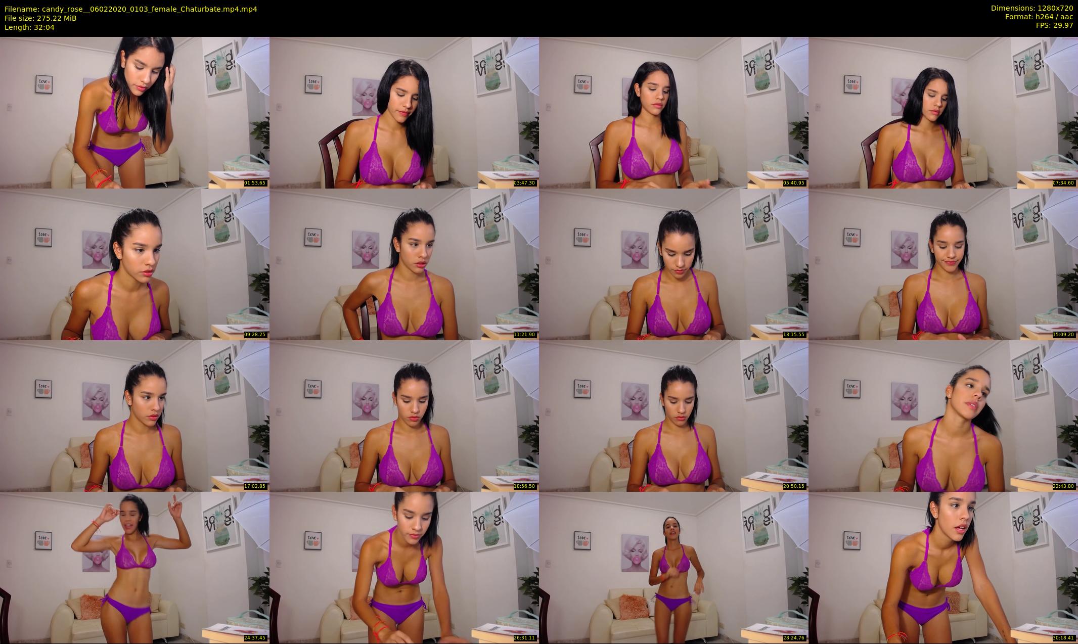 candy_rose_ — 33 minute Chaturbate female cam show recording, 720p, Feb 6, 2020
