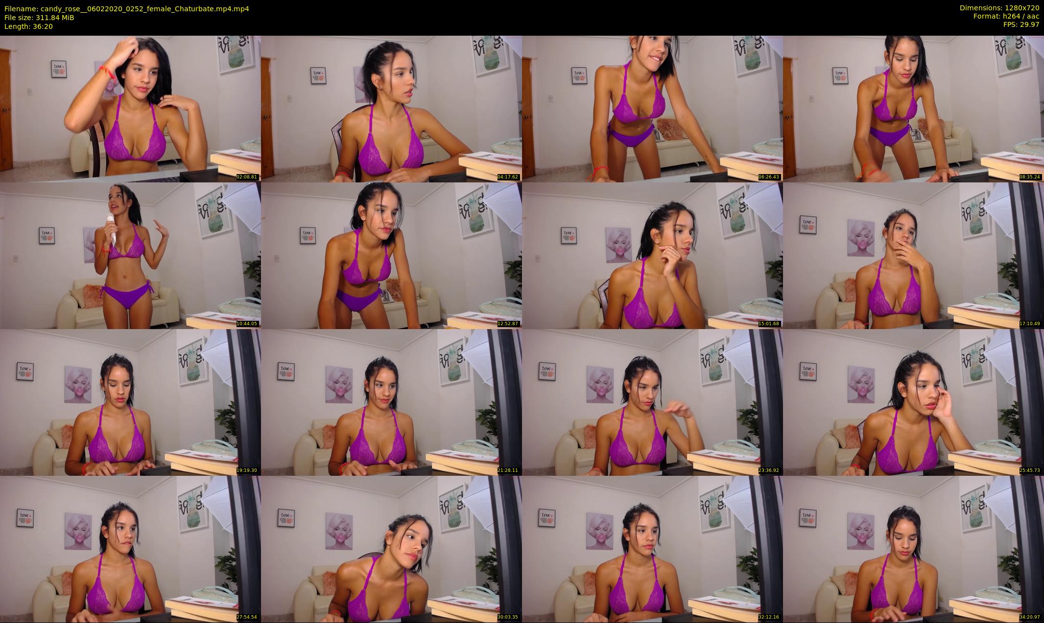 candy_rose_ — 37 minute Chaturbate female cam show recording, 720p, Feb 6, 2020