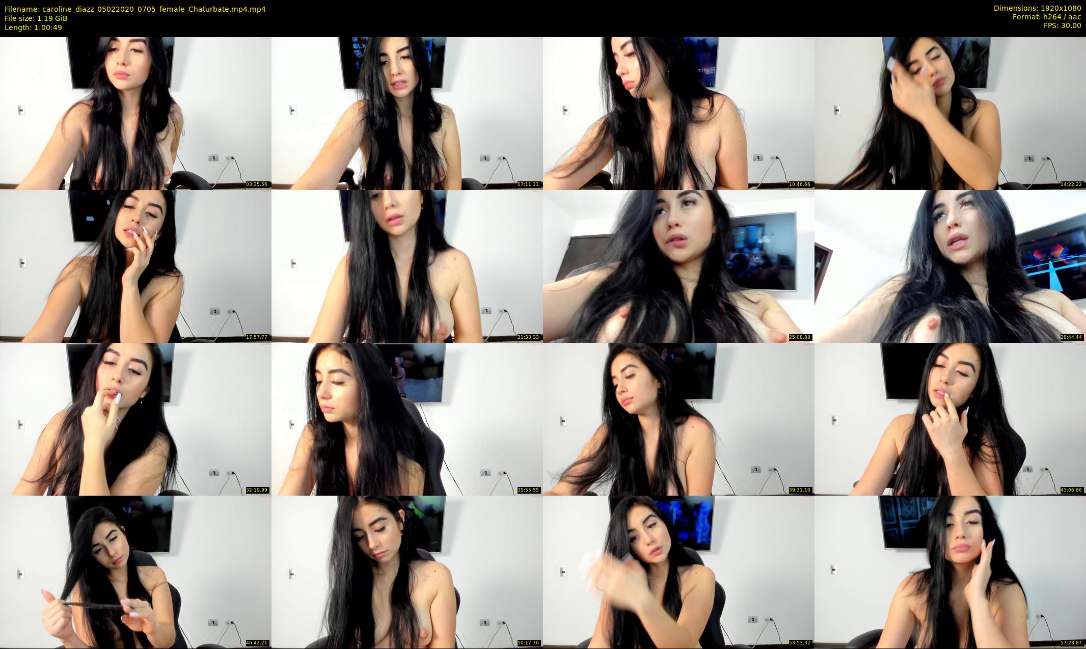 caroline_diazz — 61 minute Chaturbate female cam show recording, 1080p, Feb 5, 2020