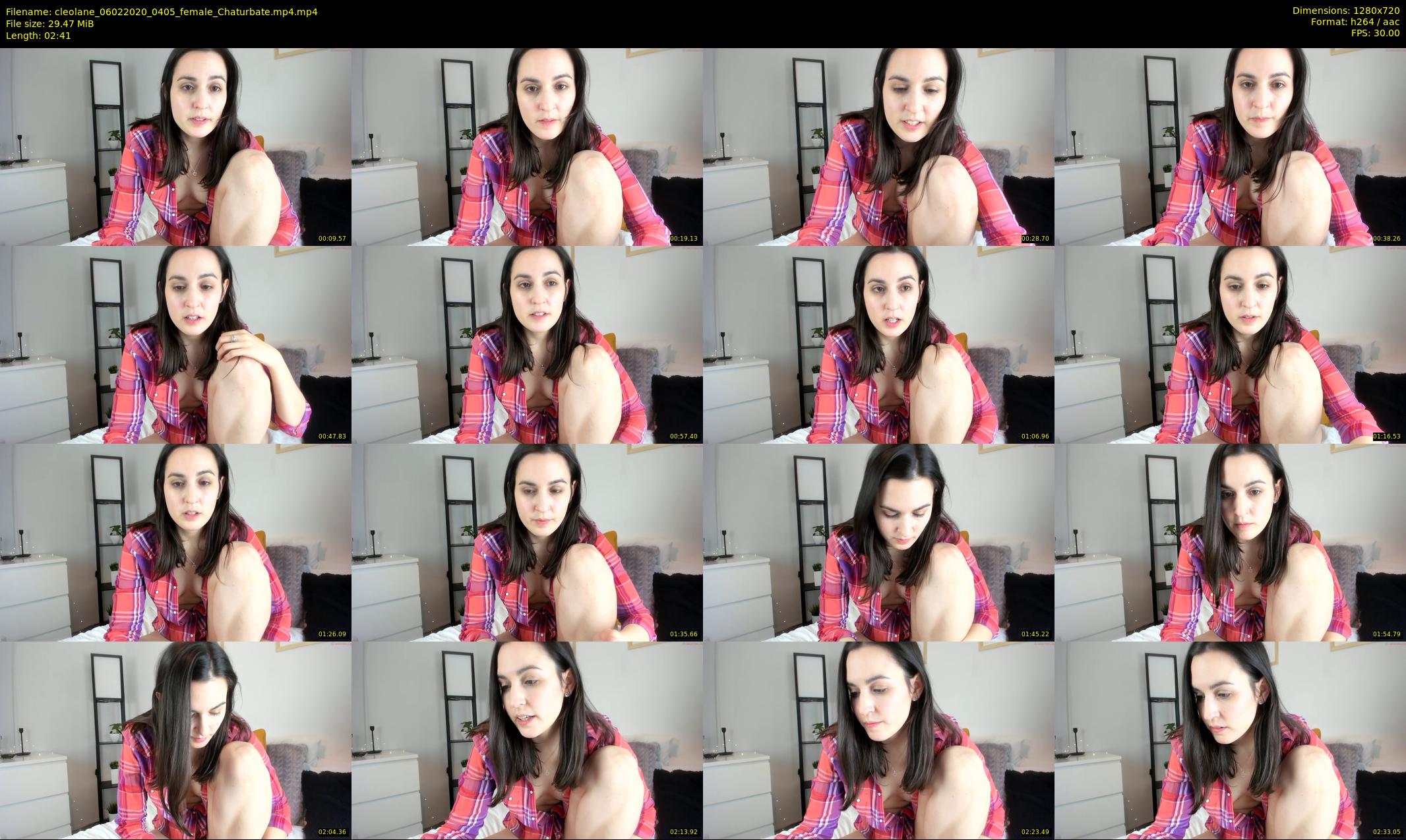 cleolane — 3 minute Chaturbate female cam show recording, 720p, Feb 6, 2020