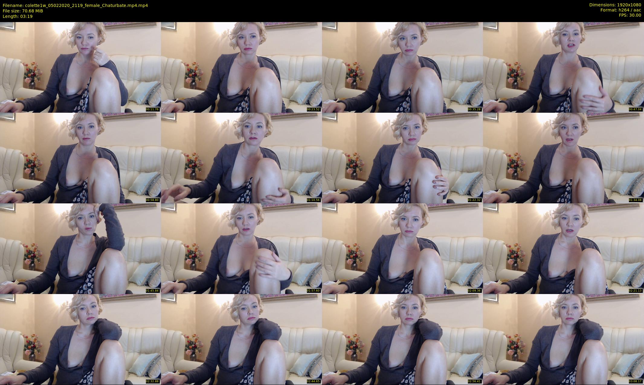 colette1w — 4 minute Chaturbate female cam show recording, 1080p, Feb 5, 2020
