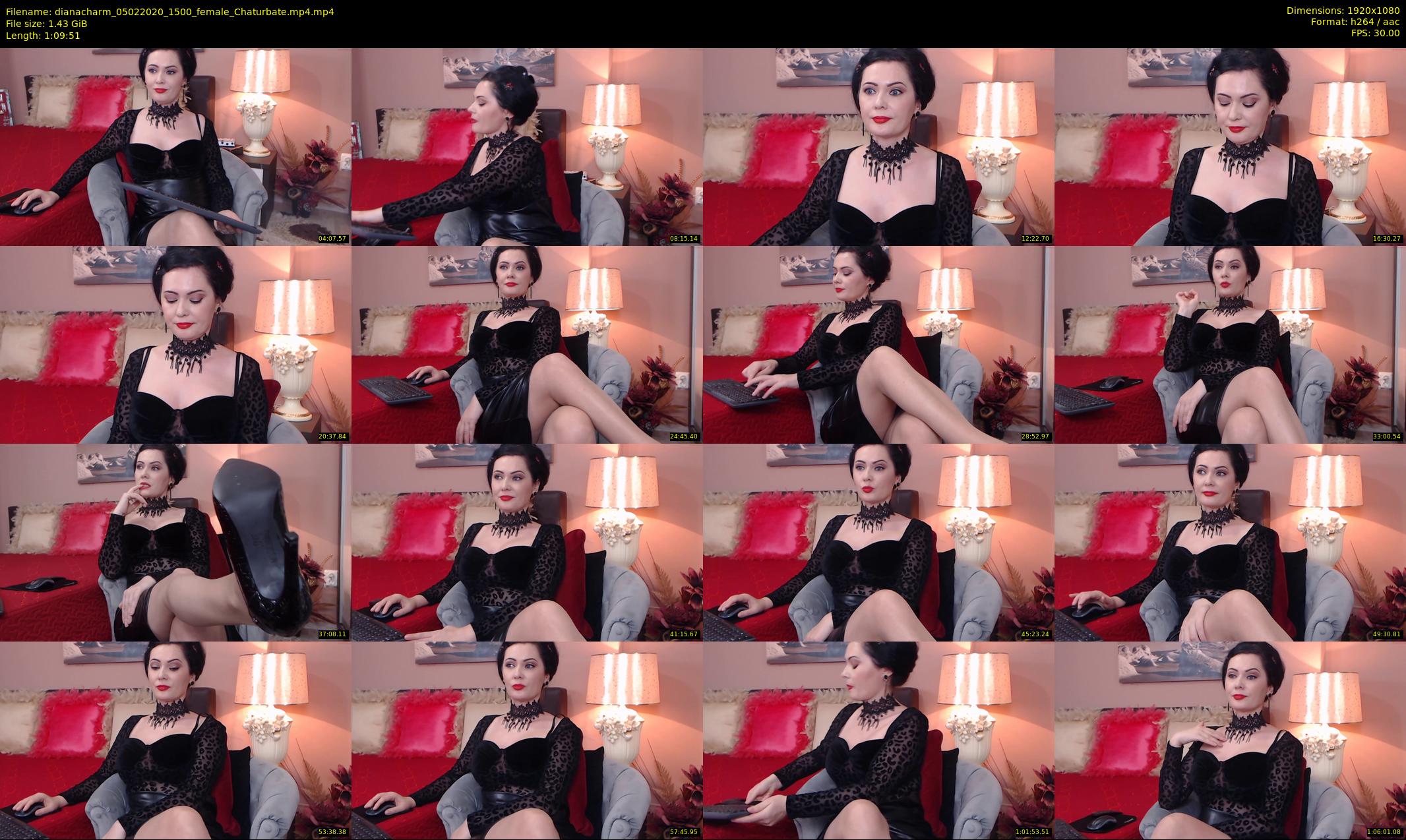 dianacharm — 70 minute Chaturbate female cam show recording, 1080p, Feb 5, 2020