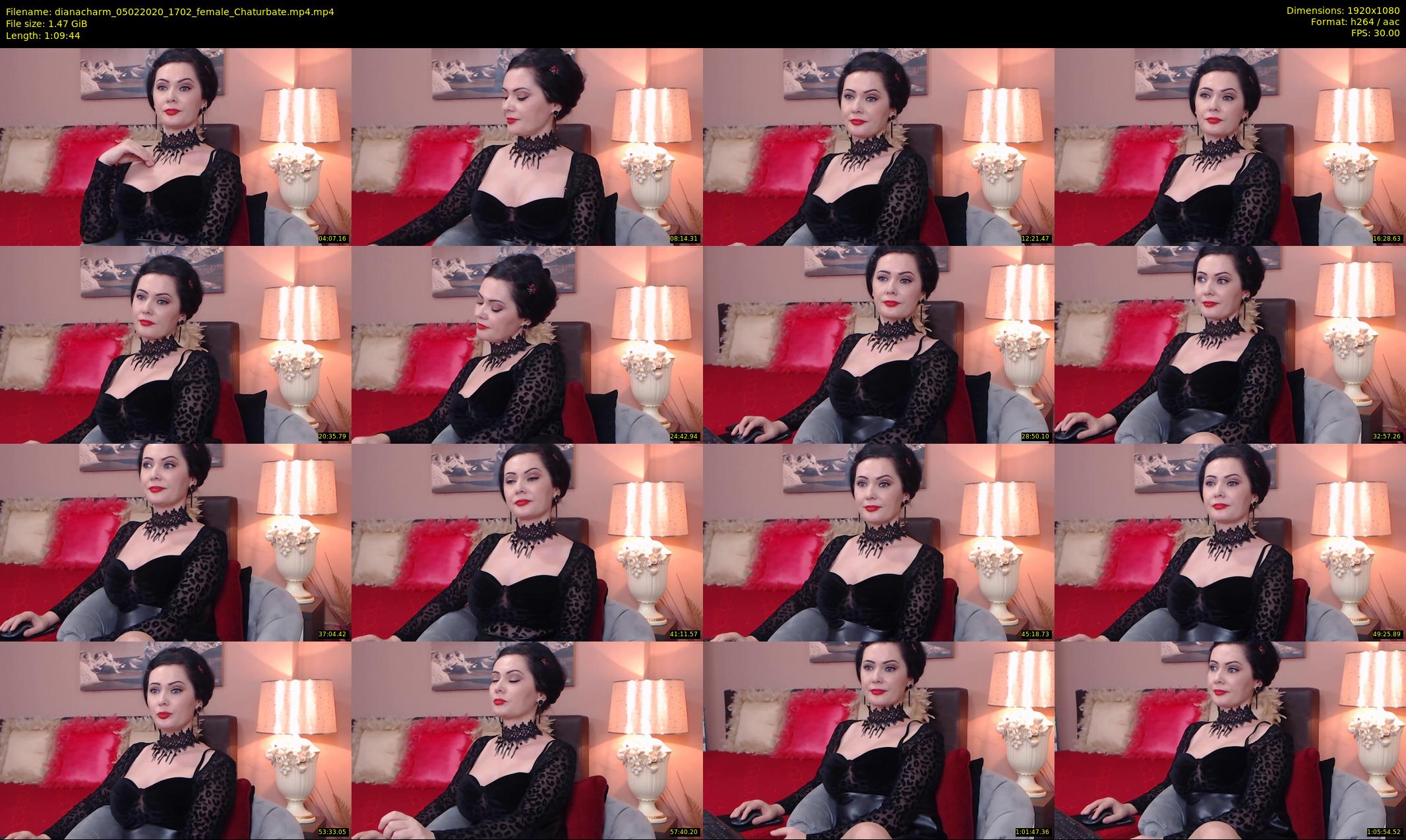 dianacharm — 70 minute Chaturbate female cam show recording, 1080p, Feb 5, 2020